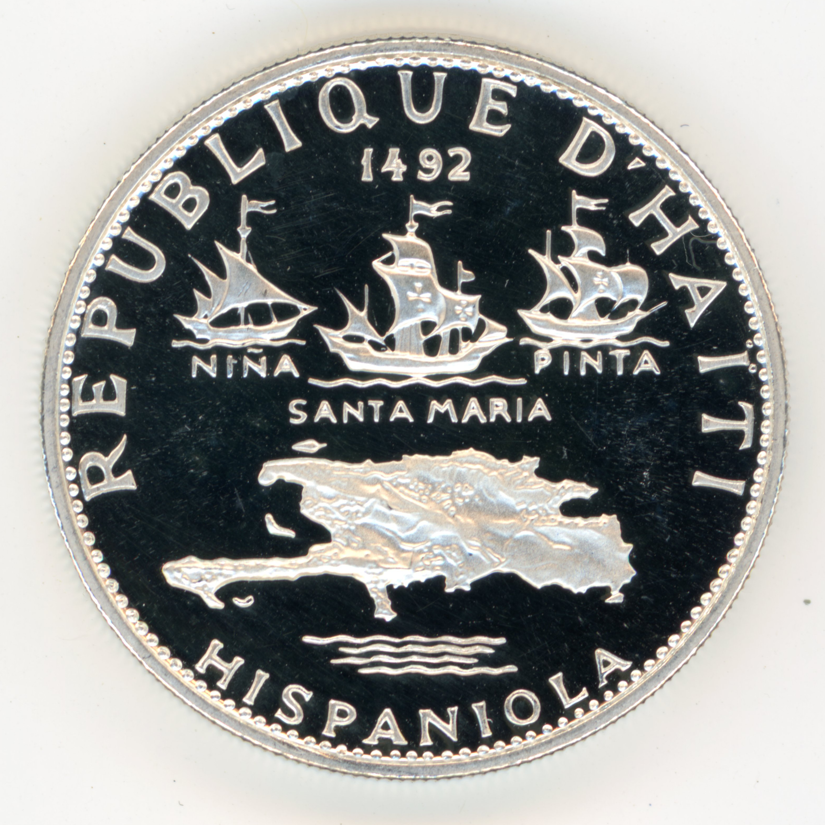 Haïti - 5 Gourdes - 1970 avers Haïti - 5 Gourdes - 1970 avers