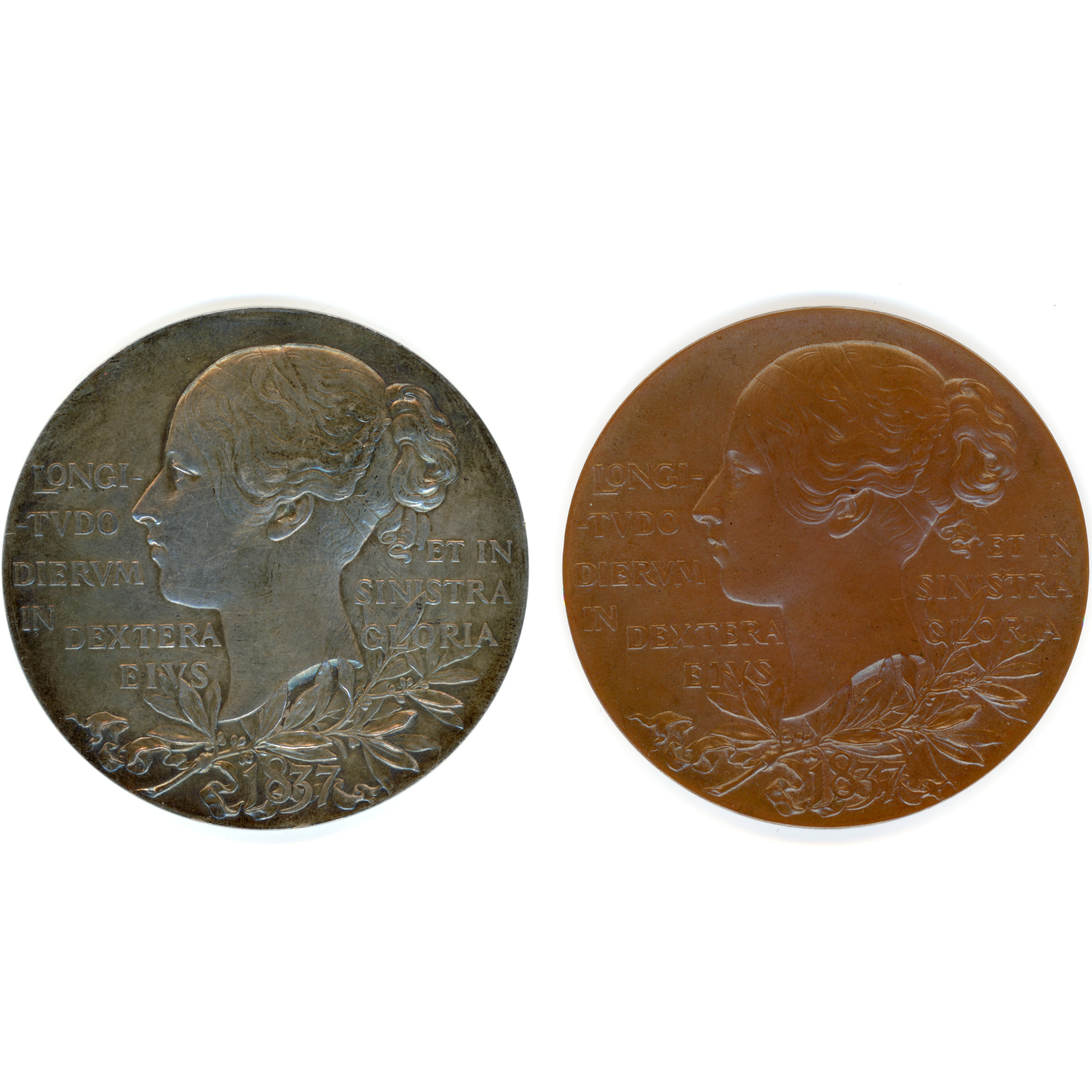 2 Médailles du Jubilé de la Reine Victoria - 1897 revers 2 Médailles du Jubilé de la Reine Victoria - 1897 revers