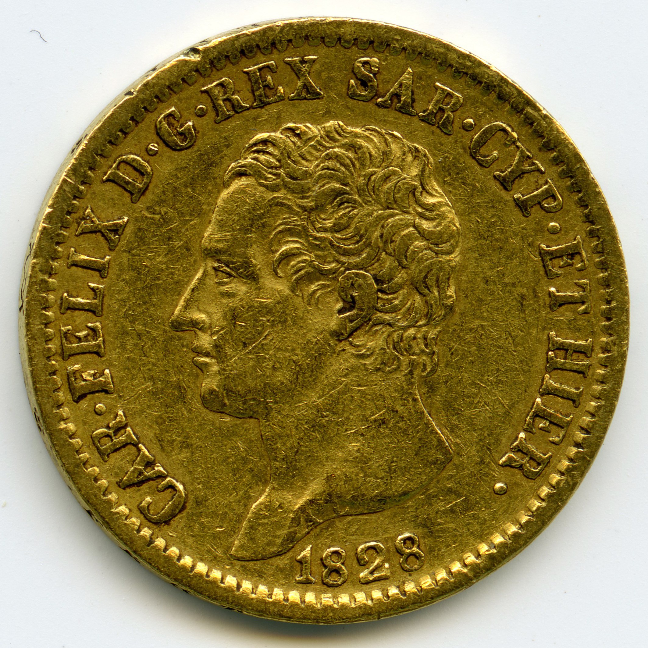 Italie - 20 Lire - 1828 avers