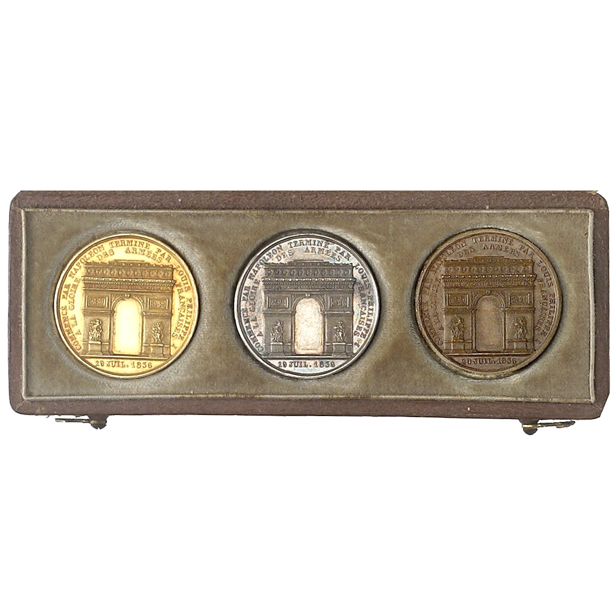 Louis Philippe - 3 médaillettes - 1836 - Paris revers Louis Philippe - 3 médaillettes - 1836 - Paris revers