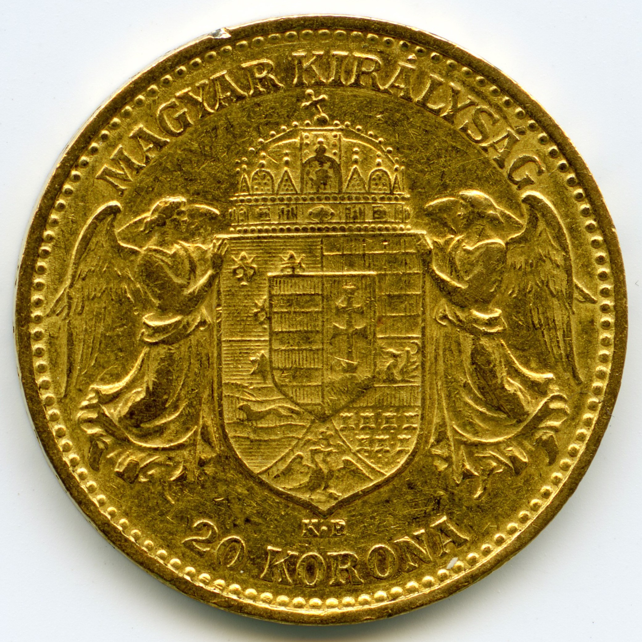 Hongrie - 20 Korona - 1904 revers Hongrie - 20 Korona - 1904 revers
