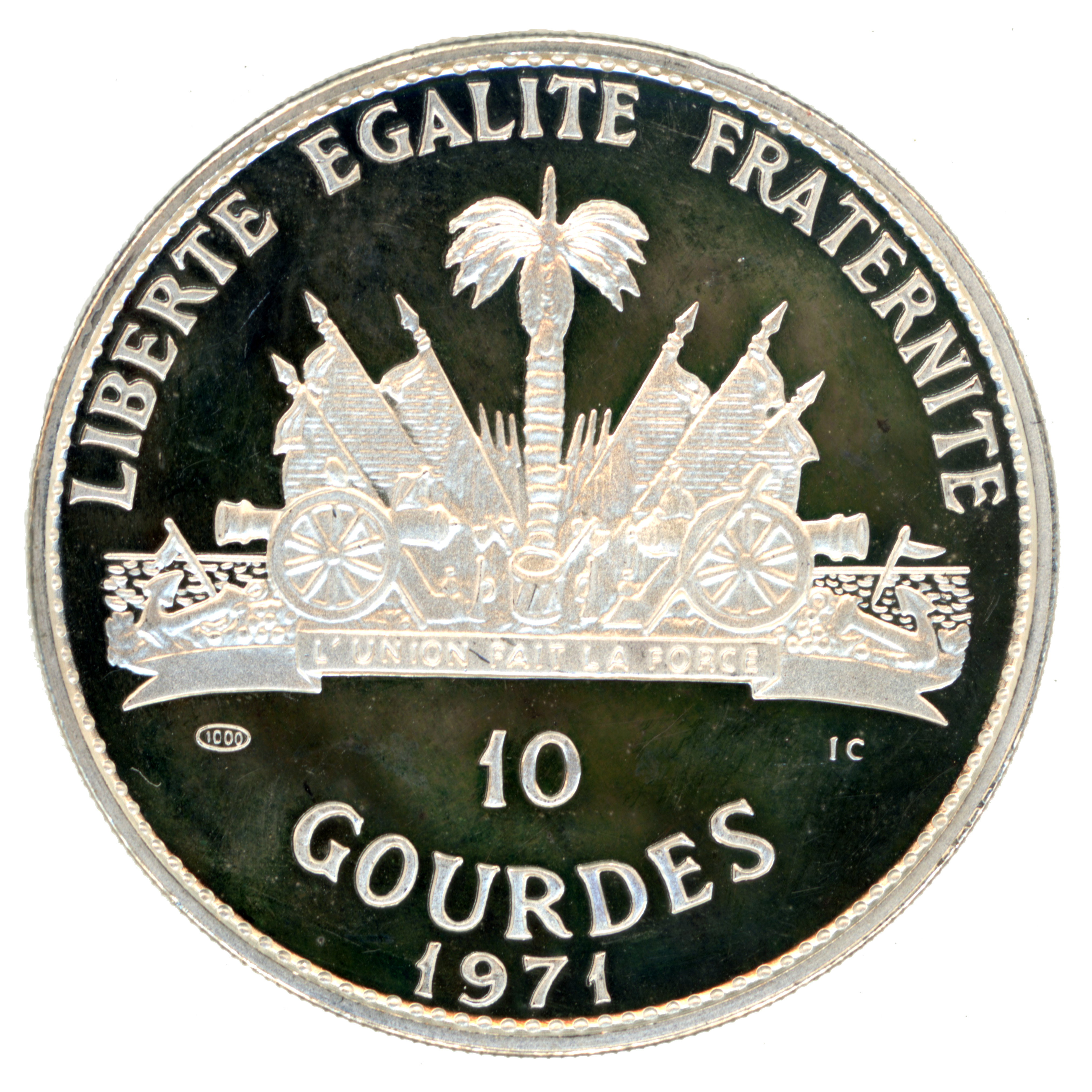 Haïti - 10 Gourdes - Cherokee - 1971 revers Haïti - 10 Gourdes - Cherokee - 1971 revers