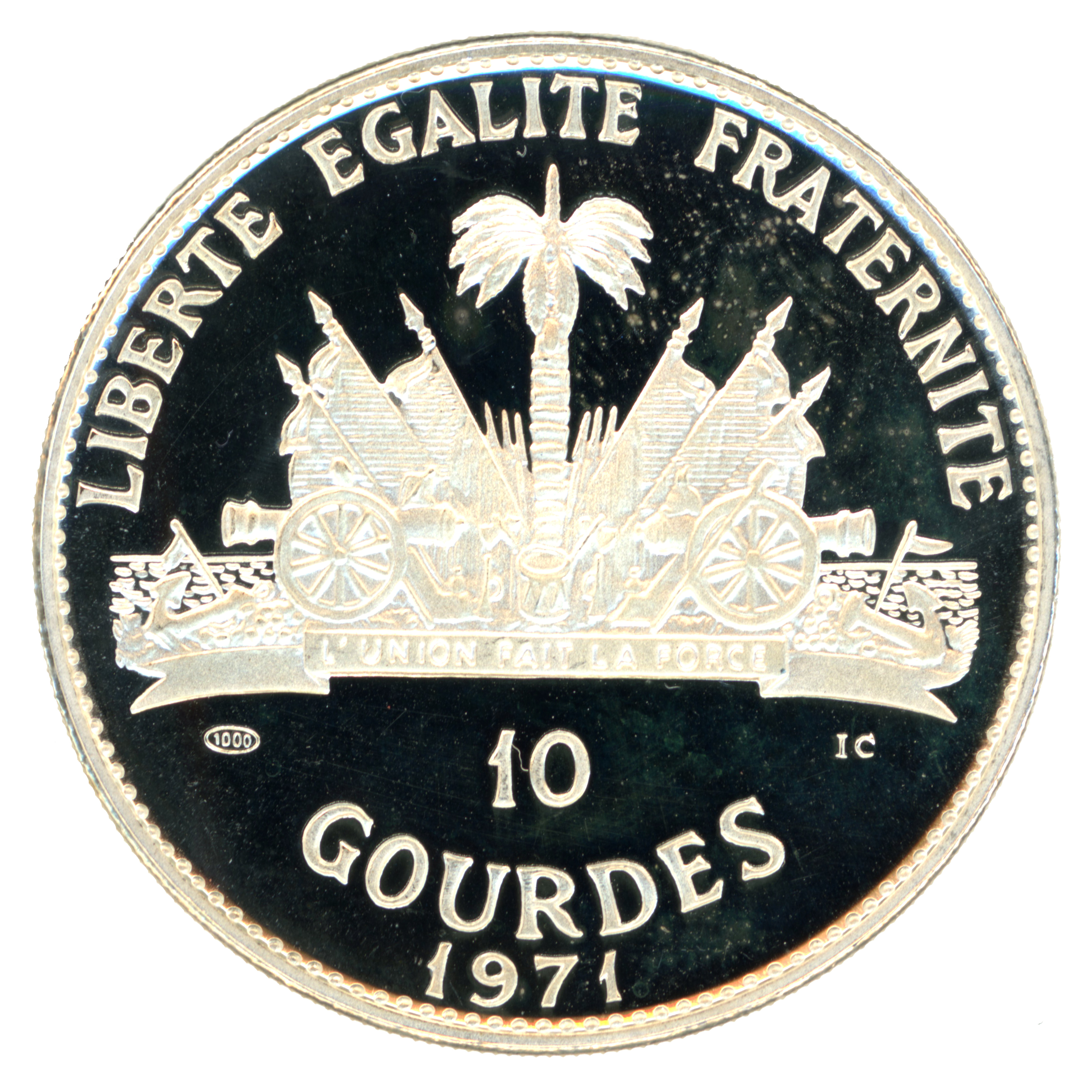 Haïti - 10 Gourdes - Fox - 1971 revers Haïti - 10 Gourdes - Fox - 1971 revers