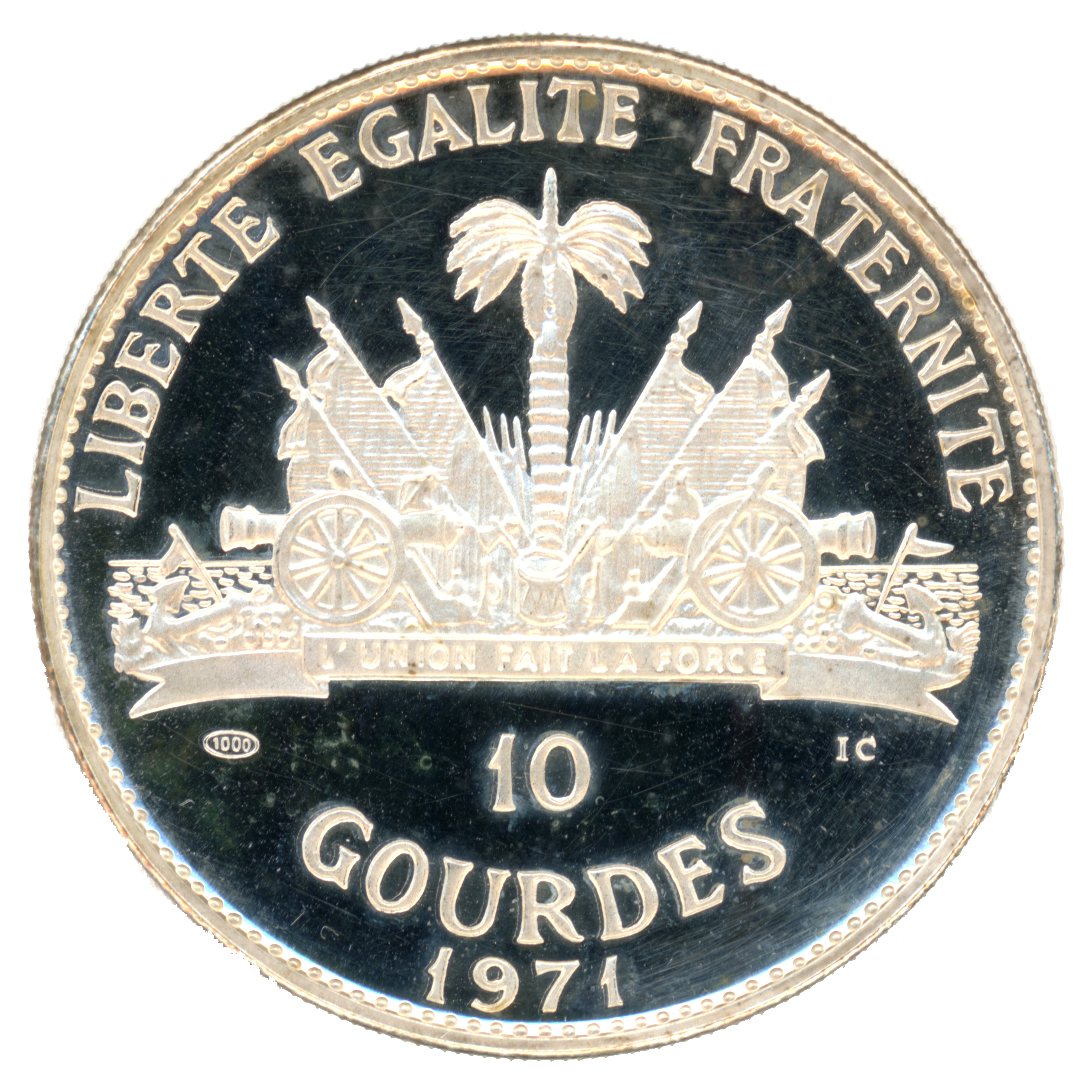 Haïti - 10 Gourdes - Sioux - 1971 revers Haïti - 10 Gourdes - Sioux - 1971 revers