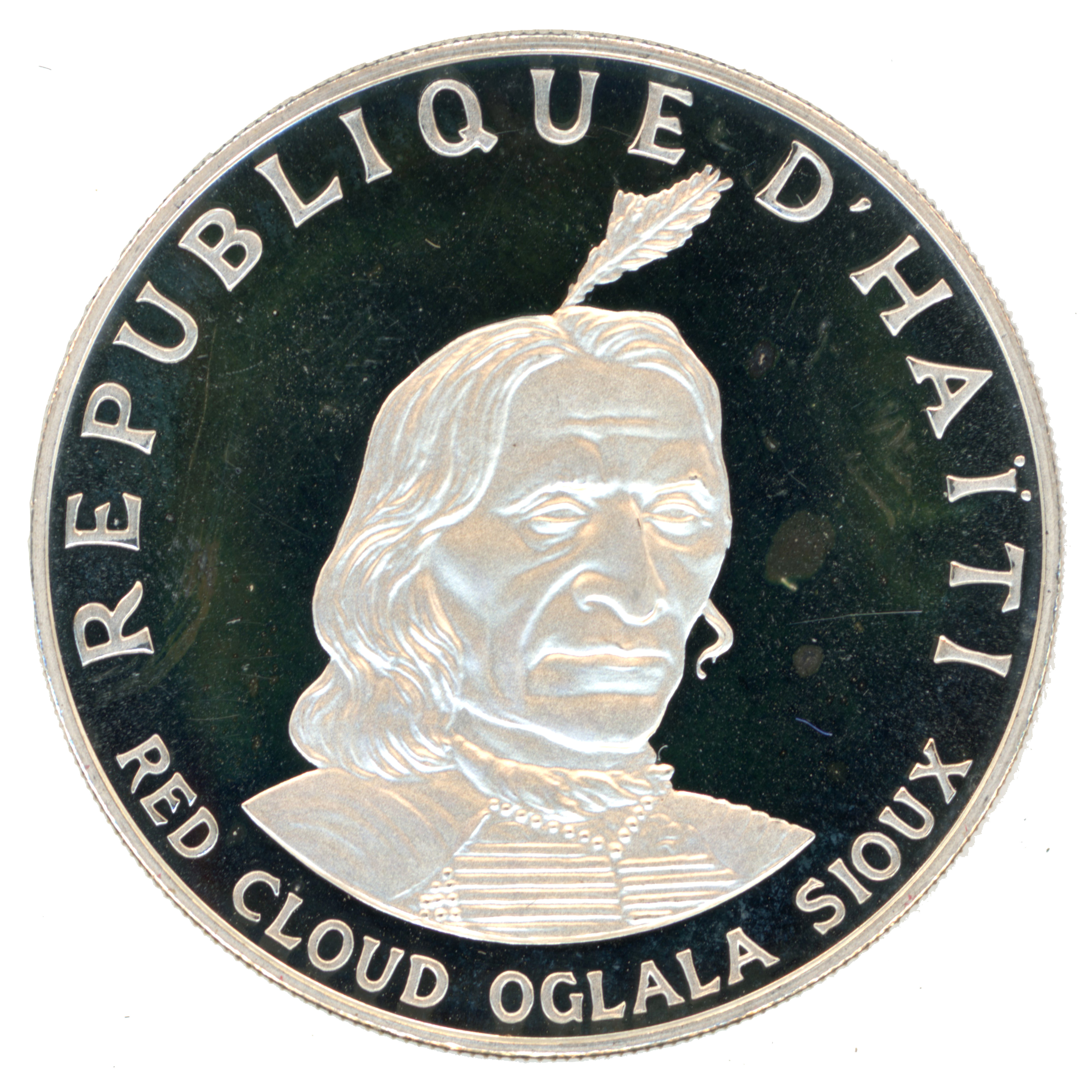 Haïti - 10 Gourdes - Oglala Sioux - 1971 avers Haïti - 10 Gourdes - Oglala Sioux - 1971 avers