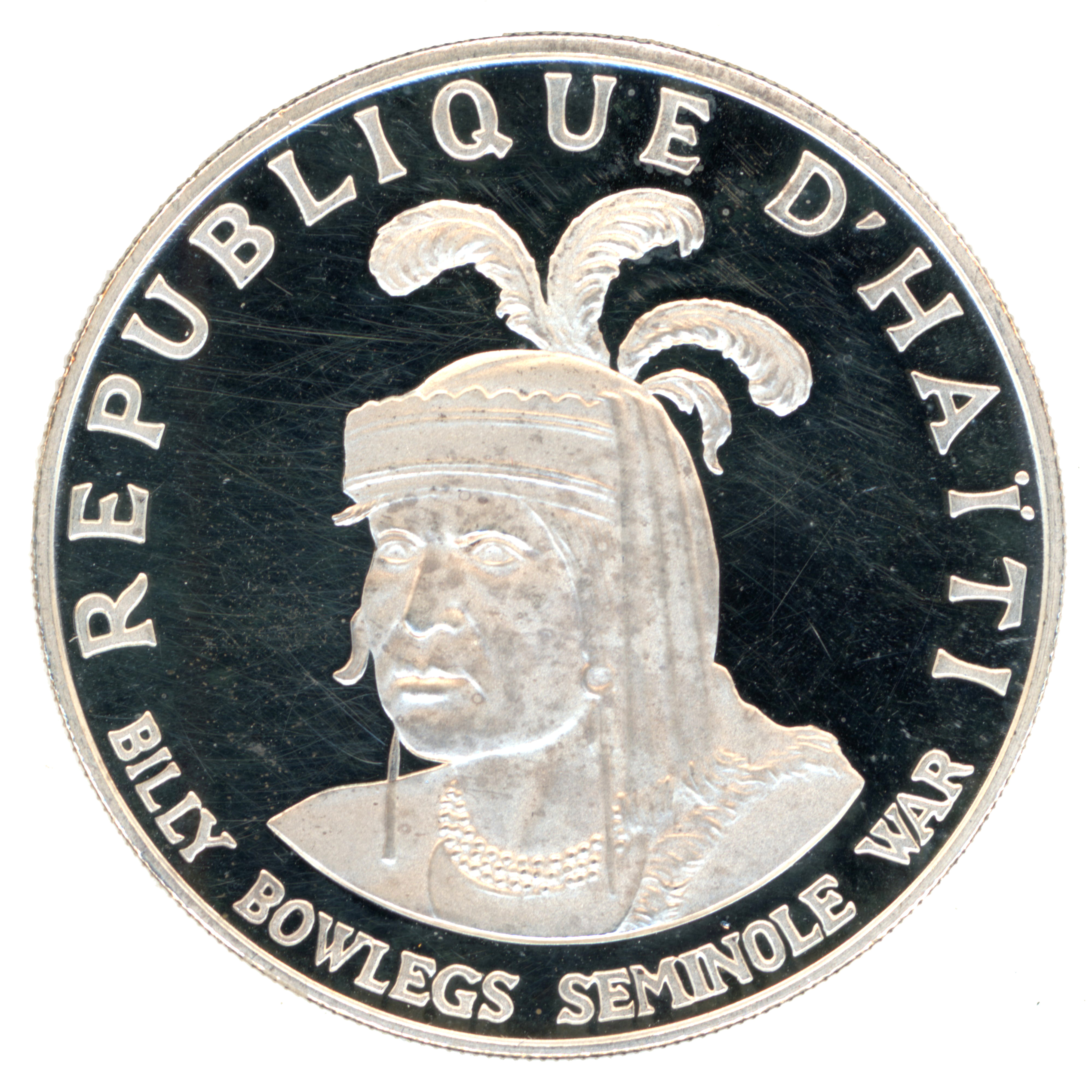 Haïti - 10 Gourdes - Guerre des Séminoles - 1971 avers Haïti - 10 Gourdes - Guerre des Séminoles - 1971 avers