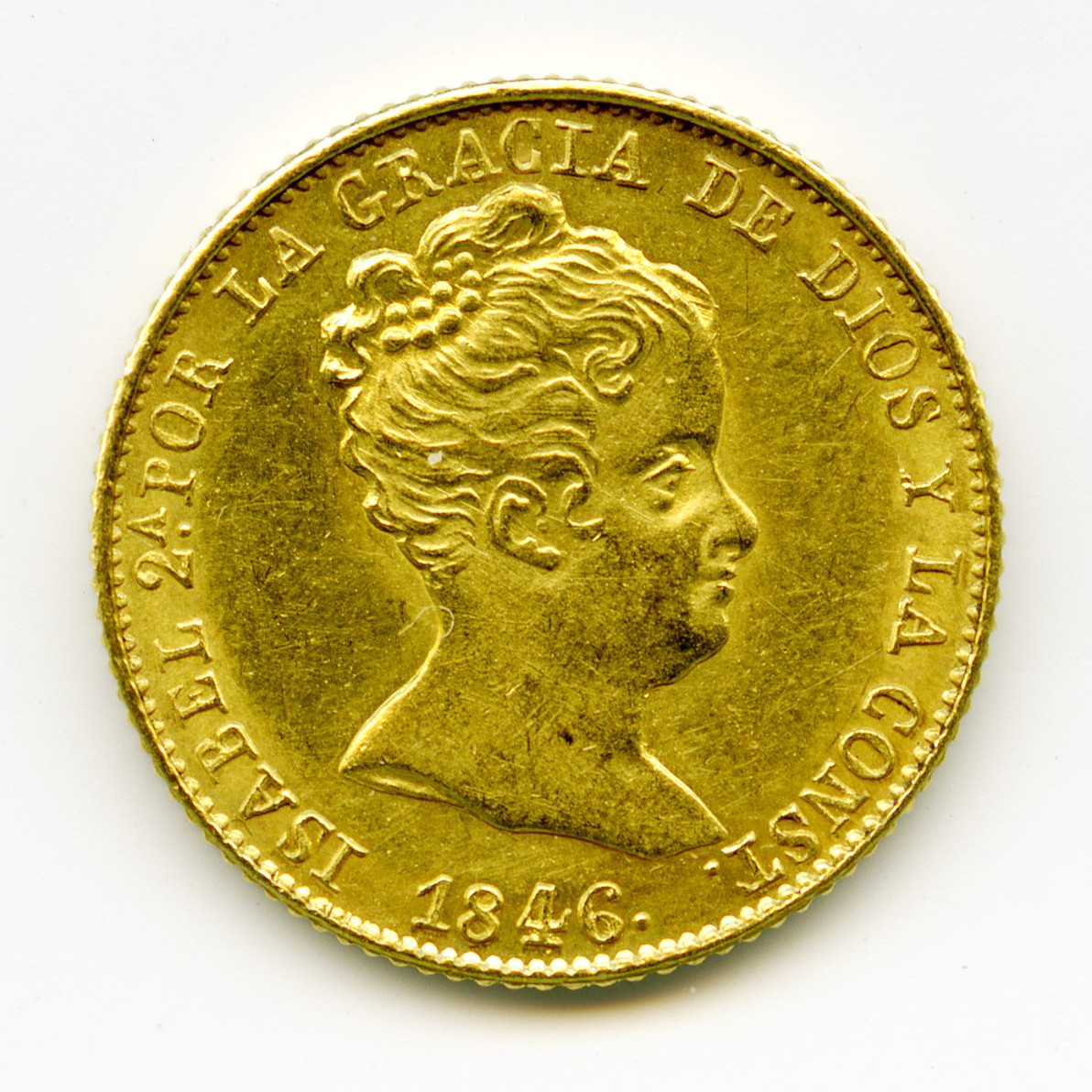 Espagne - 80 Réales - 1846 B avers