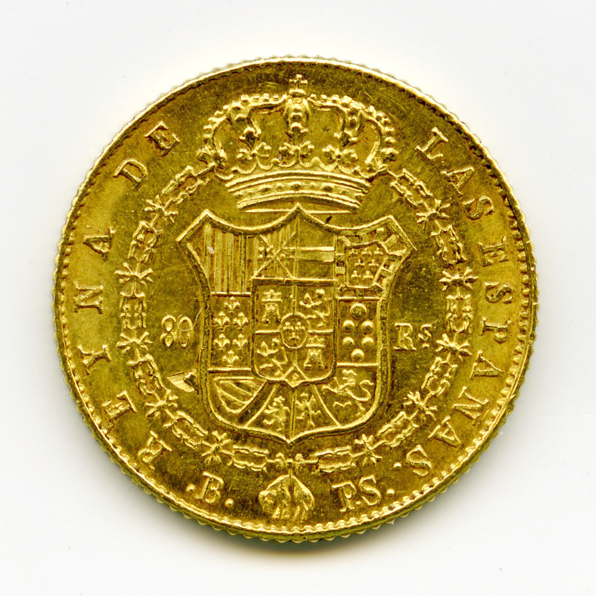 Espagne - 80 Réales - 1846 B revers