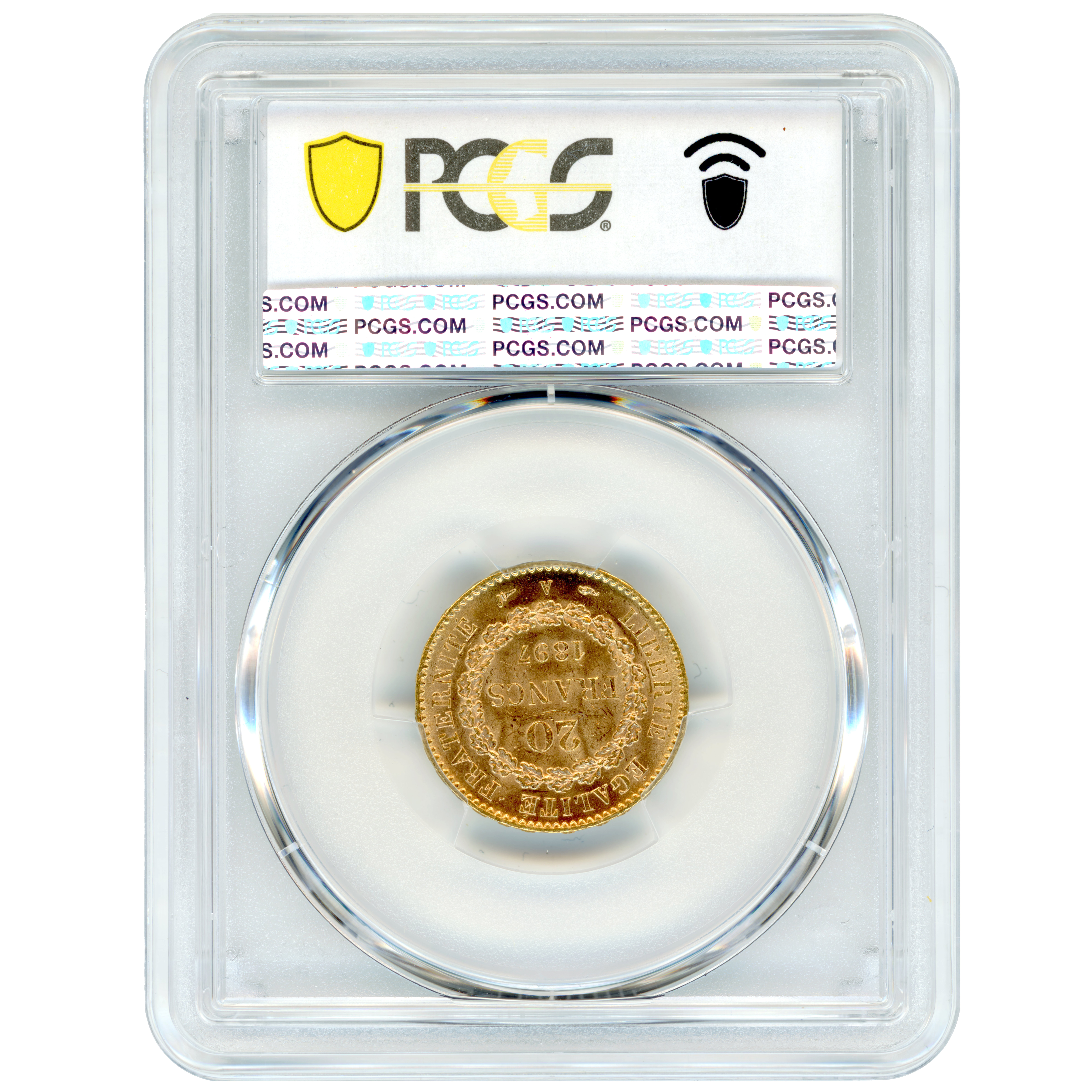 20 Francs - Génie - 1897 - Paris revers 20 Francs - Génie - 1897 - Paris revers