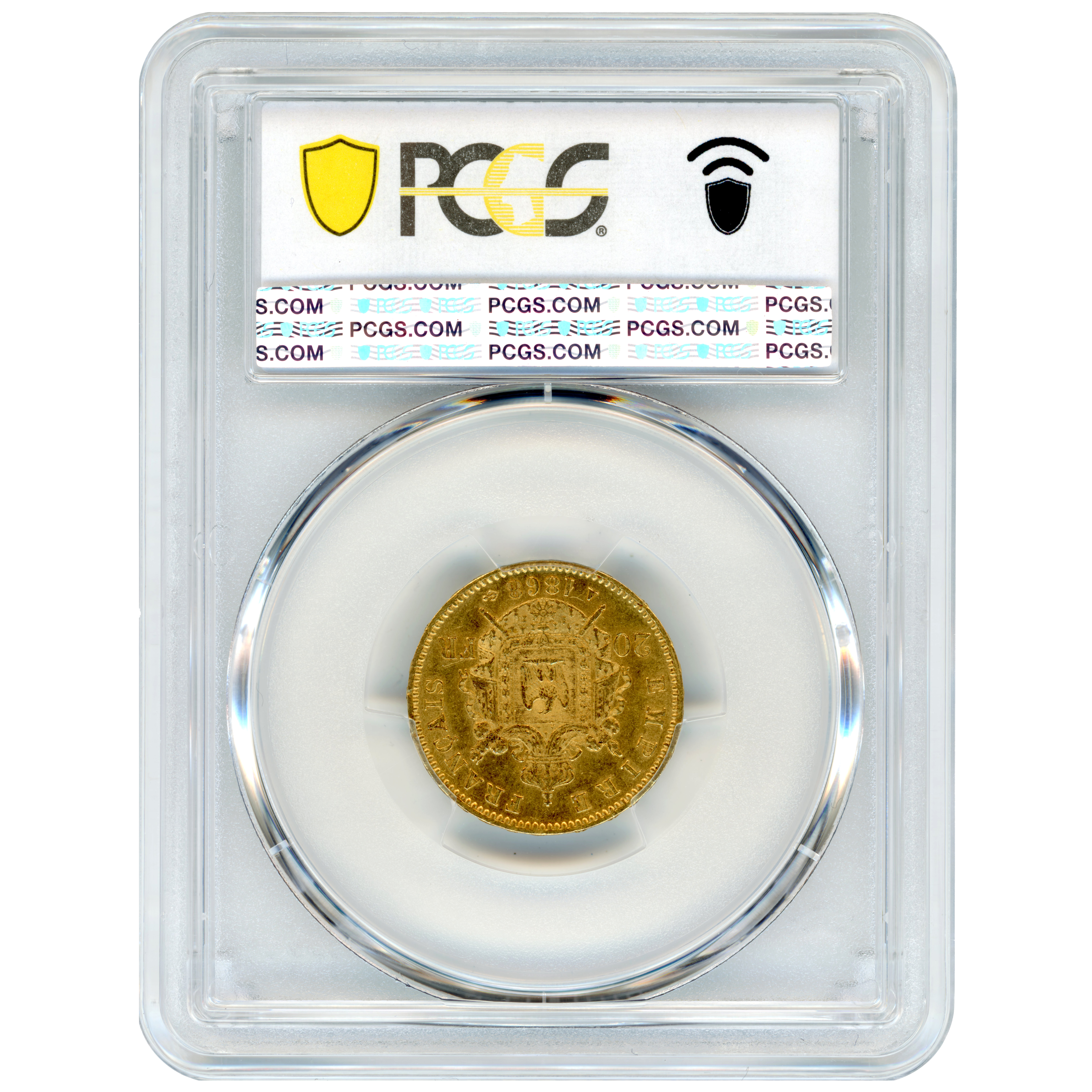 Napoléon III - 20 Francs - 1868 - Paris revers Napoléon III - 20 Francs - 1868 - Paris revers