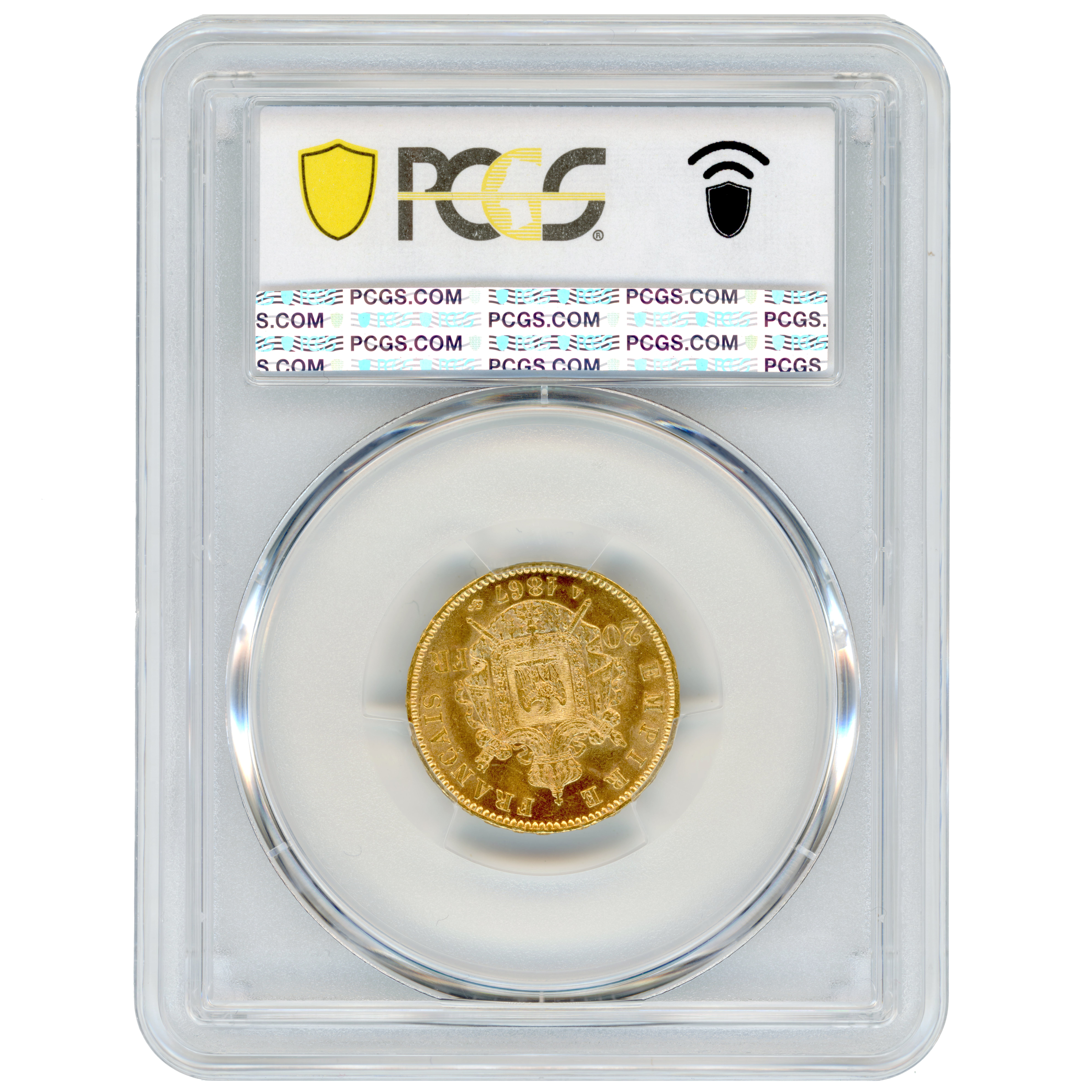 Napoléon III - 20 Francs - 1867 - Paris revers Napoléon III - 20 Francs - 1867 - Paris revers