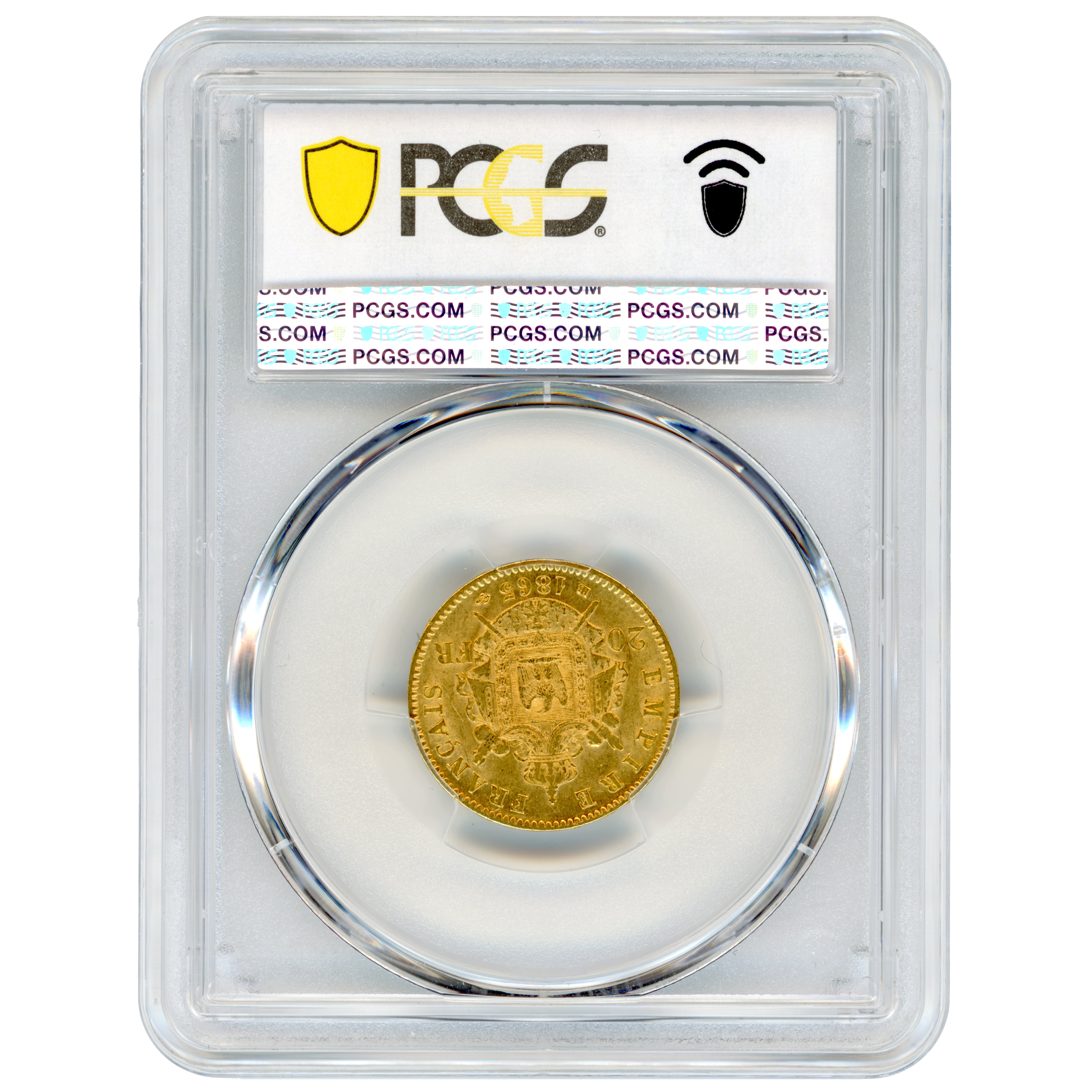 Napoléon III - 20 Francs - 1865 - Strasbourg revers Napoléon III - 20 Francs - 1865 - Strasbourg revers