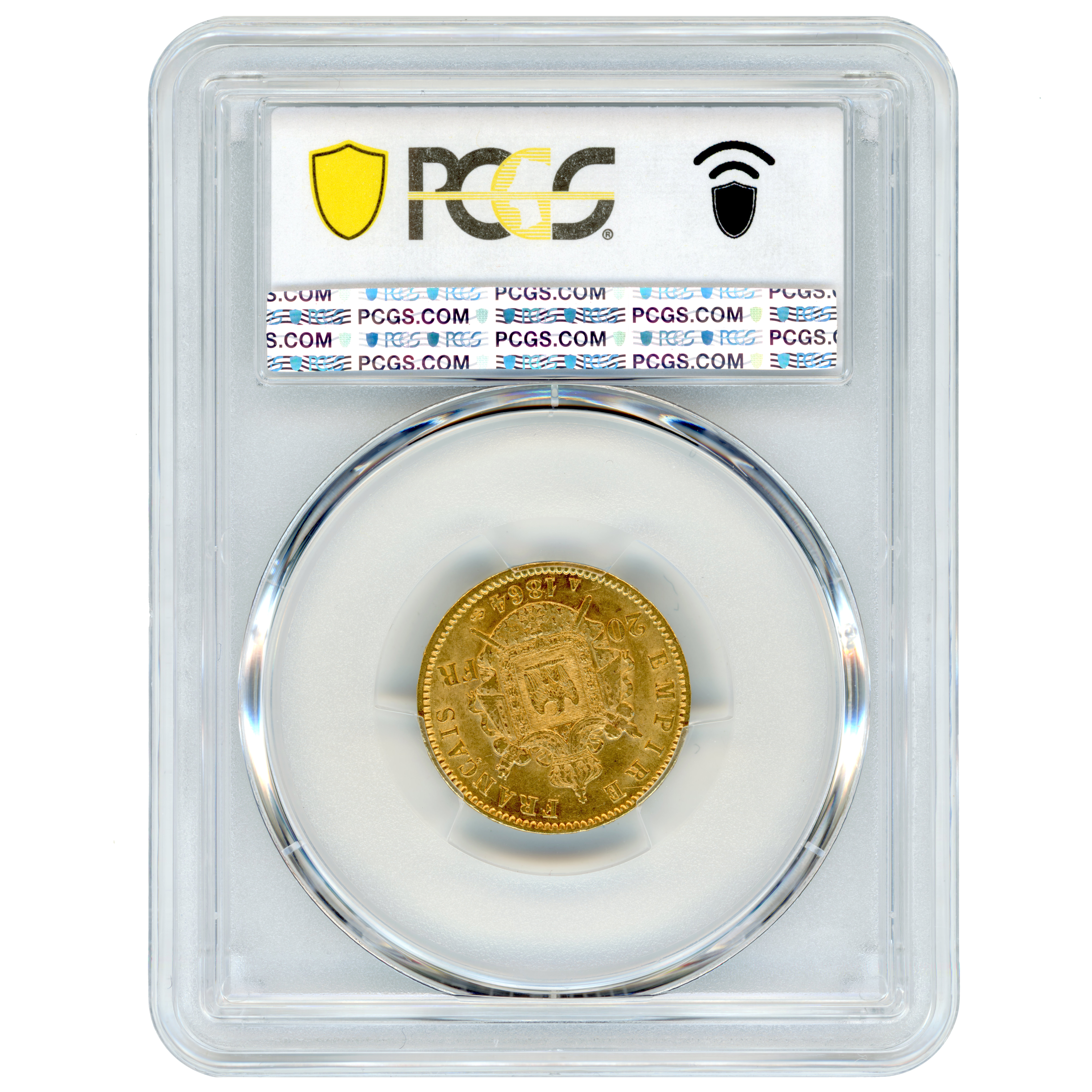 Napoléon III - 20 Francs - 1864 - Paris revers Napoléon III - 20 Francs - 1864 - Paris revers