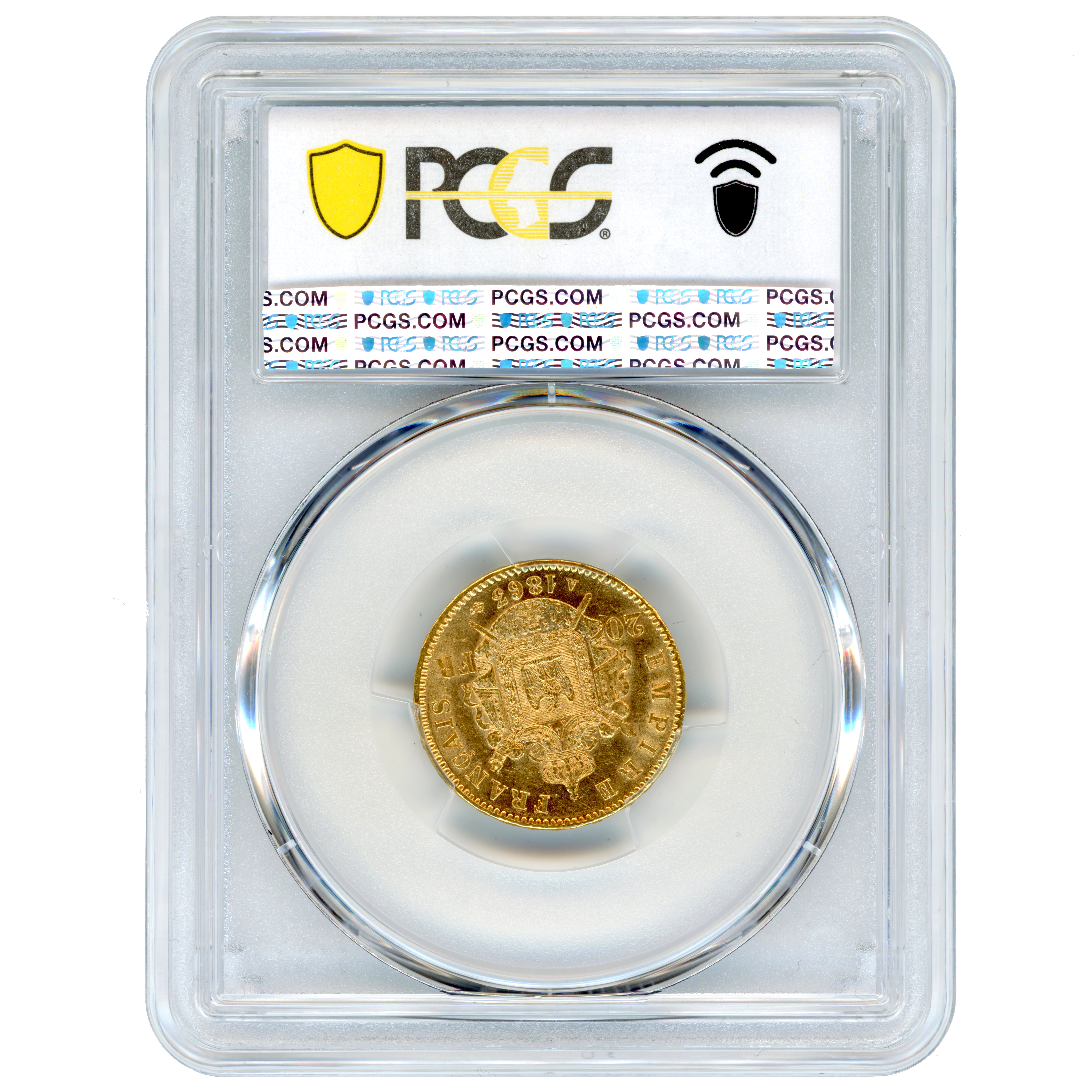 Napoléon III - 20 Francs - 1863 - Paris revers Napoléon III - 20 Francs - 1863 - Paris revers