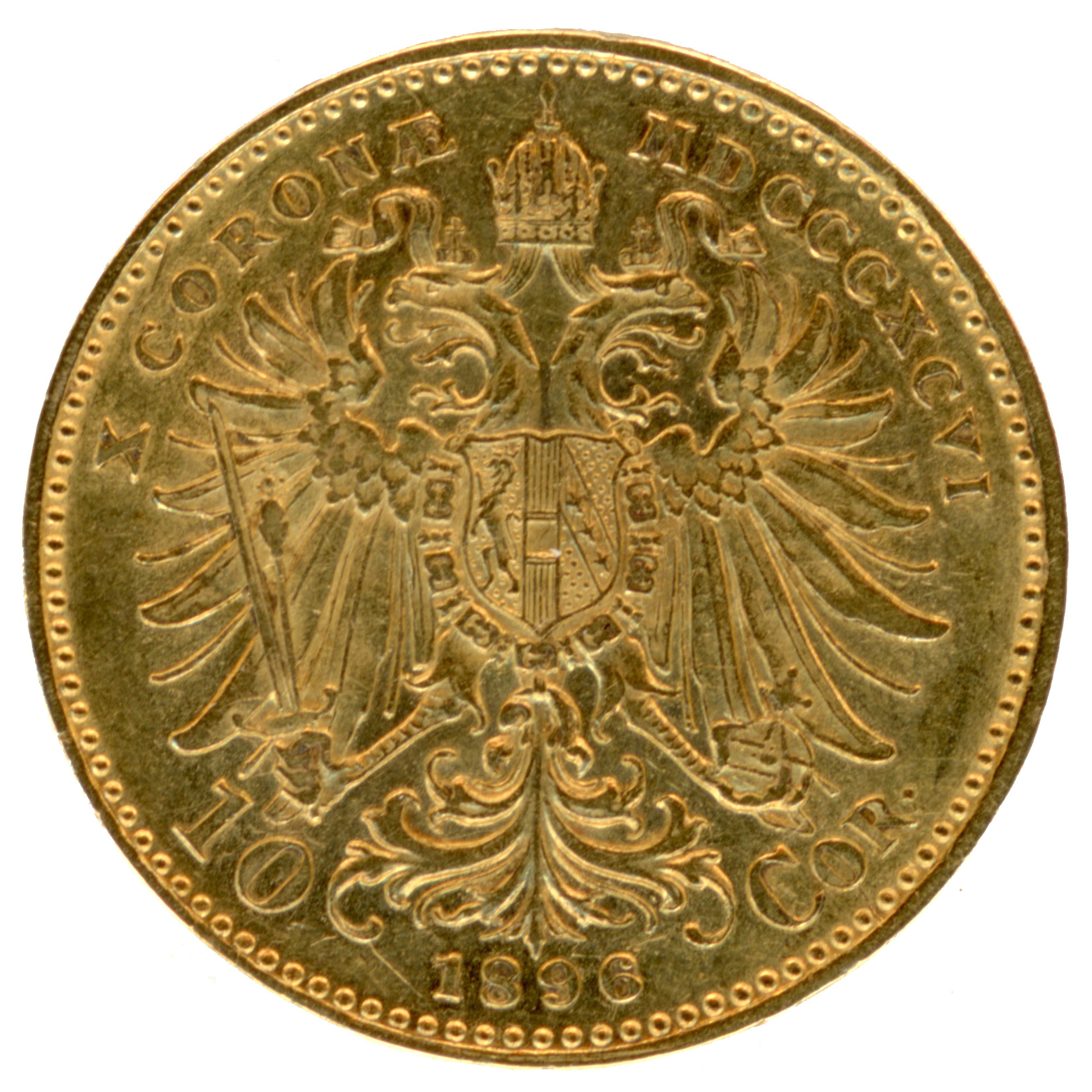 Autriche - 10 Couronnes - 1896 - Vienne revers Autriche - 10 Couronnes - 1896 - Vienne revers