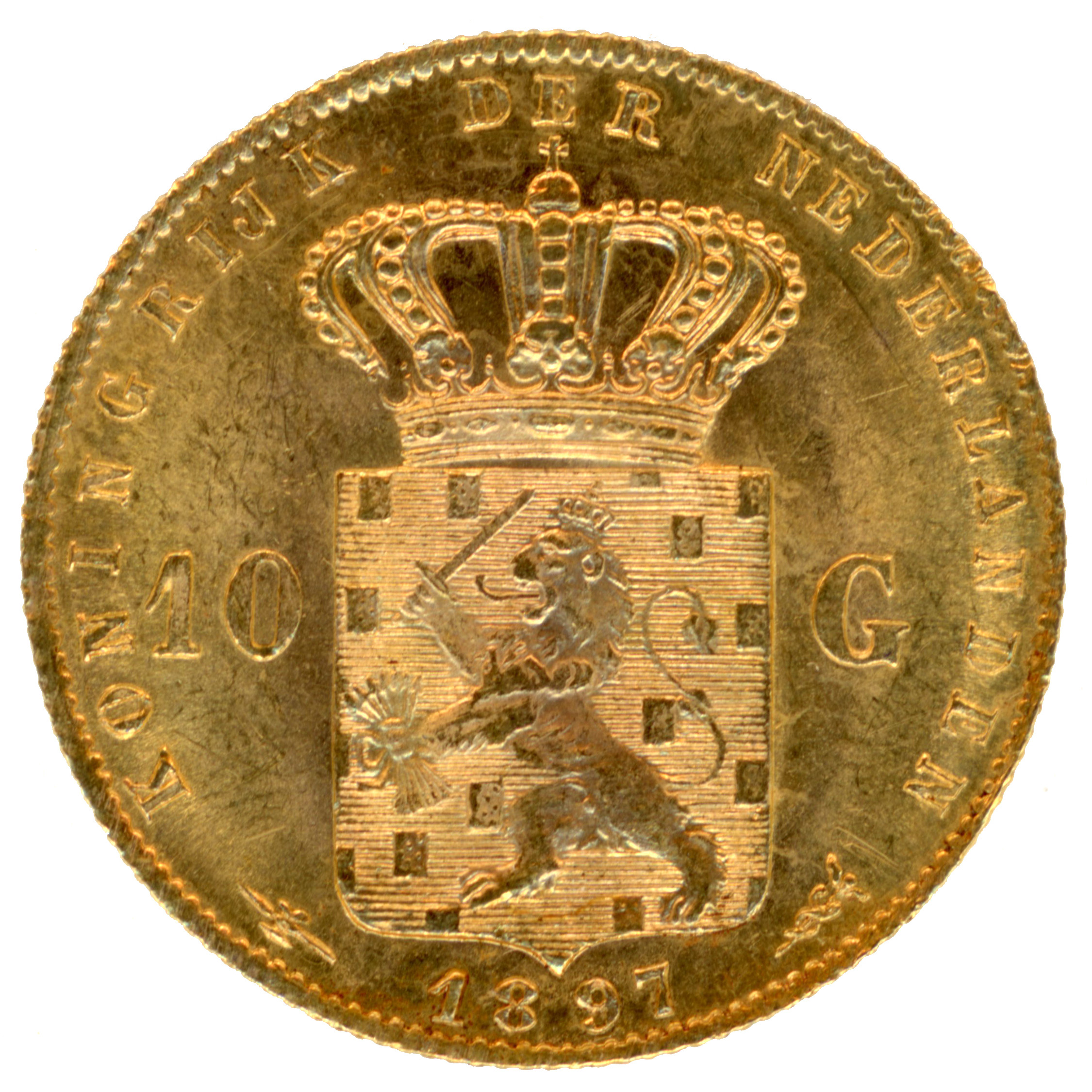 Pays-Bas - 10 Florins - 1897 - Utrecht revers Pays-Bas - 10 Florins - 1897 - Utrecht revers