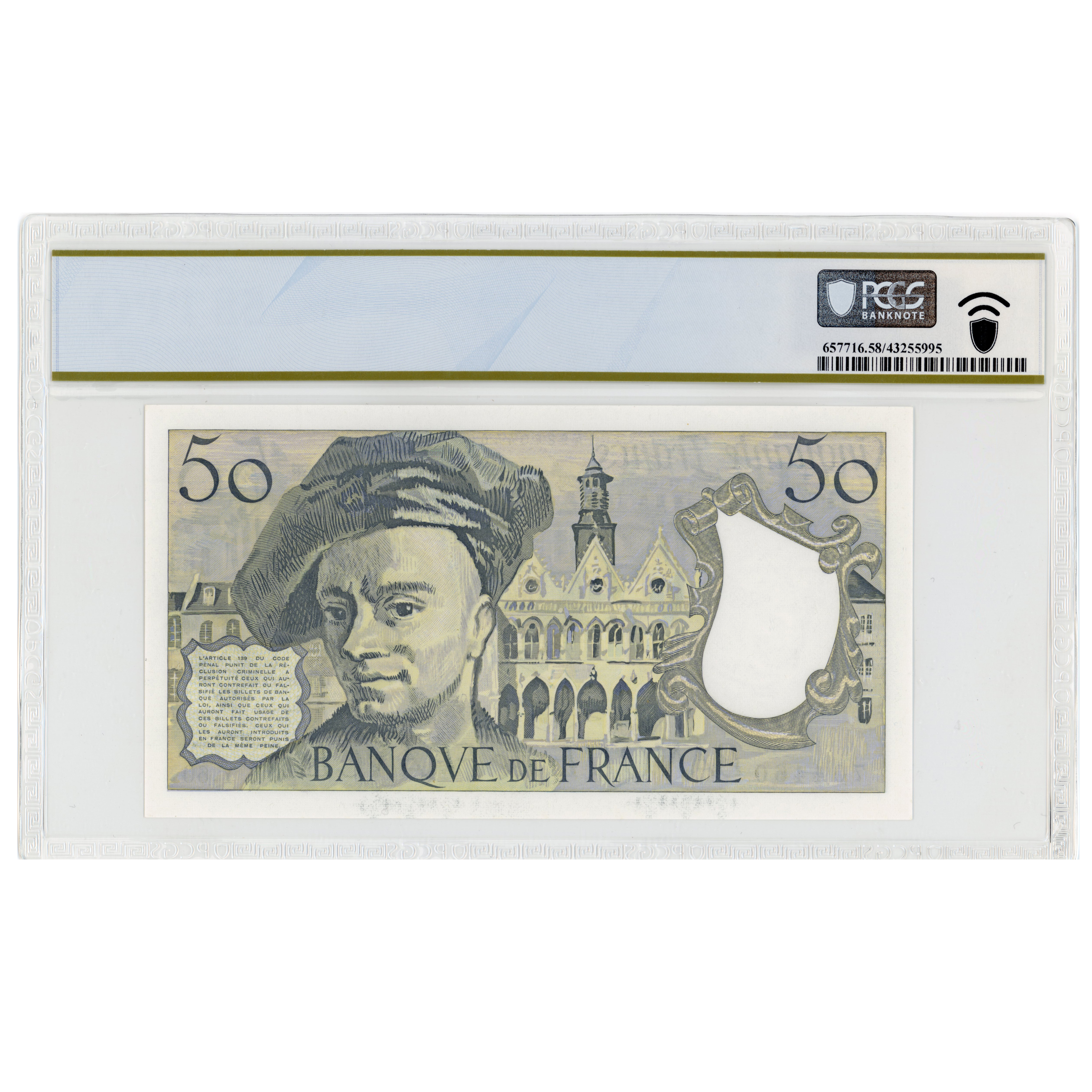 France - 50 Francs - 1990 revers France - 50 Francs - 1990 revers