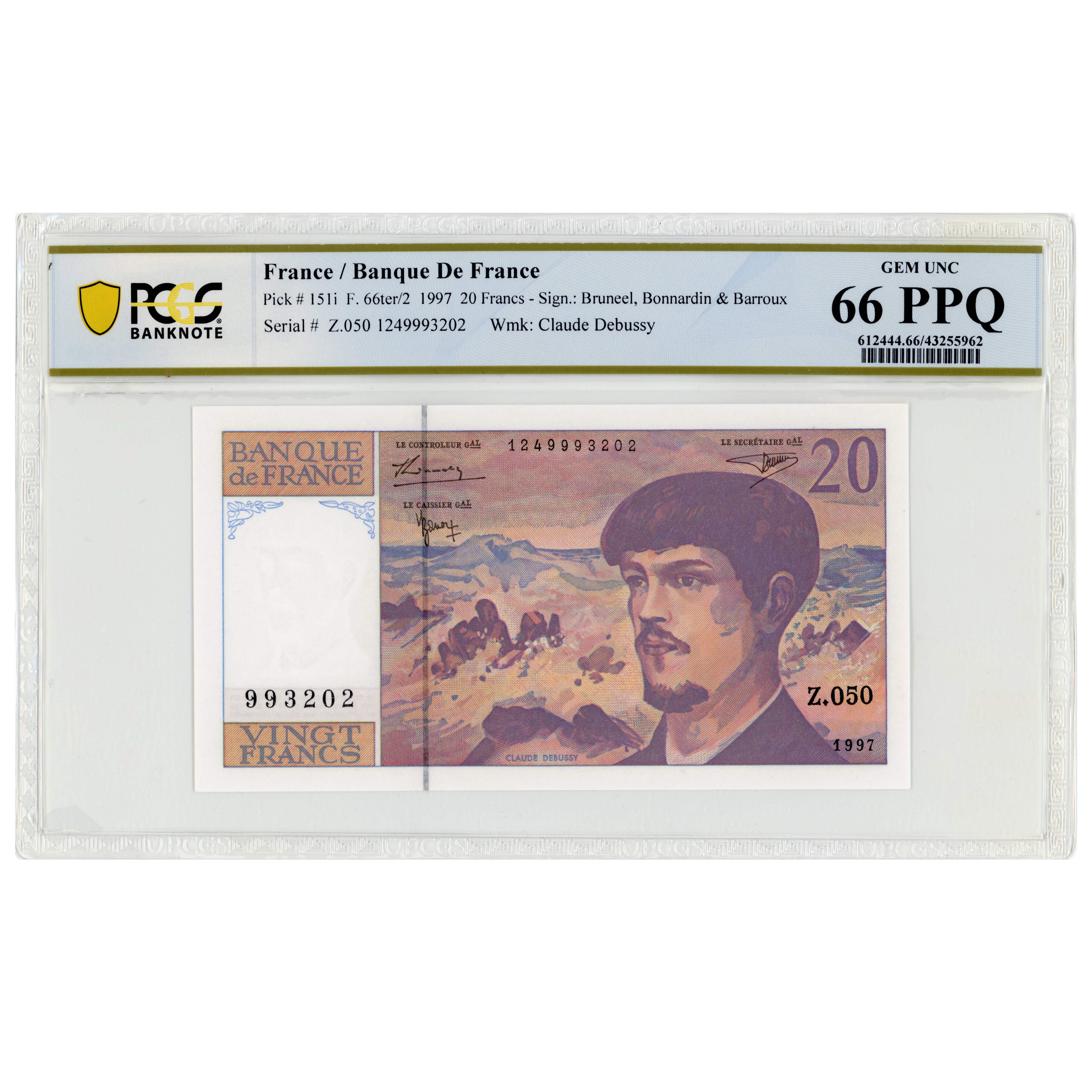 France - 20 Francs - 1997 avers France - 20 Francs - 1997 avers