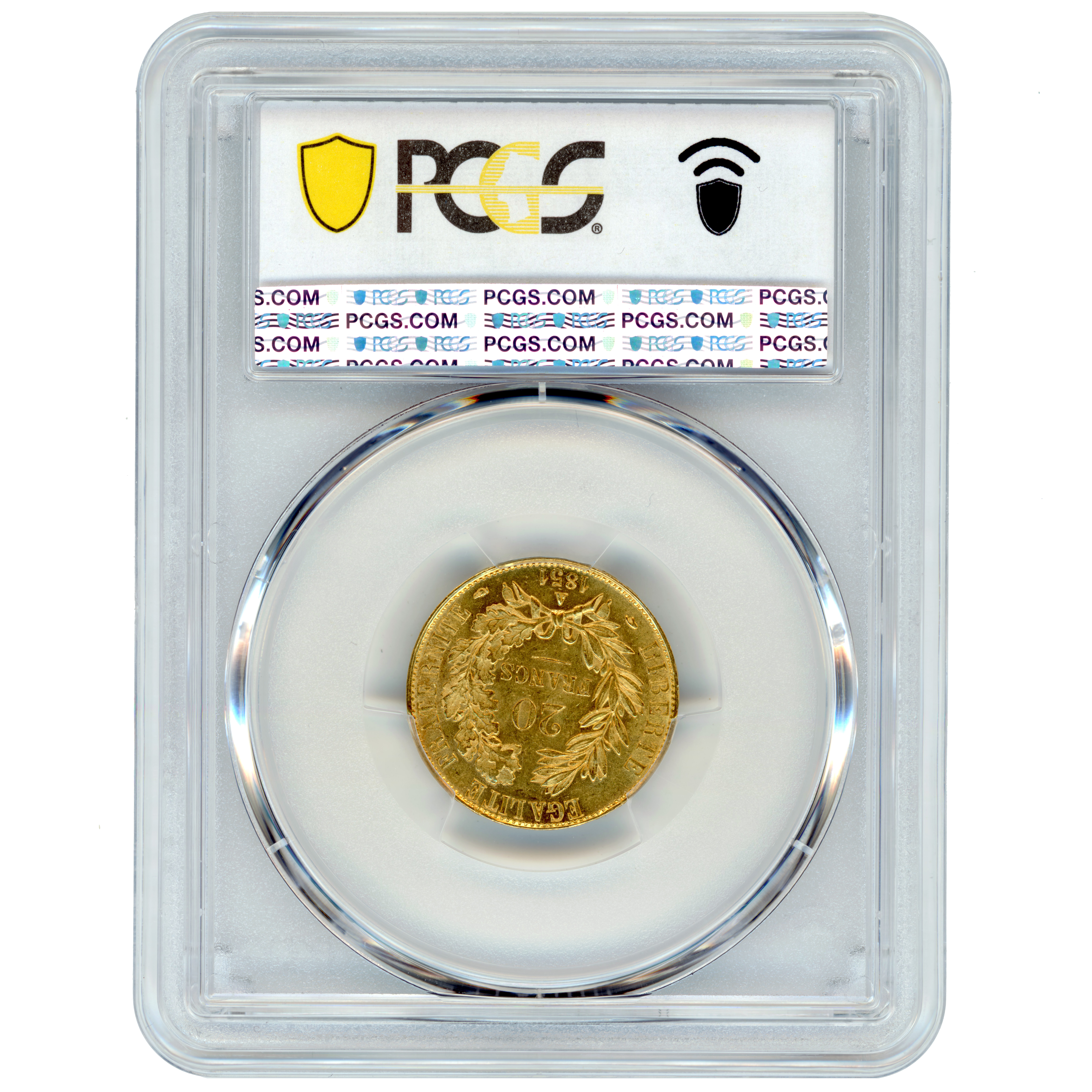 20 Francs Cérès - 1851 - Paris revers 20 Francs Cérès - 1851 - Paris revers