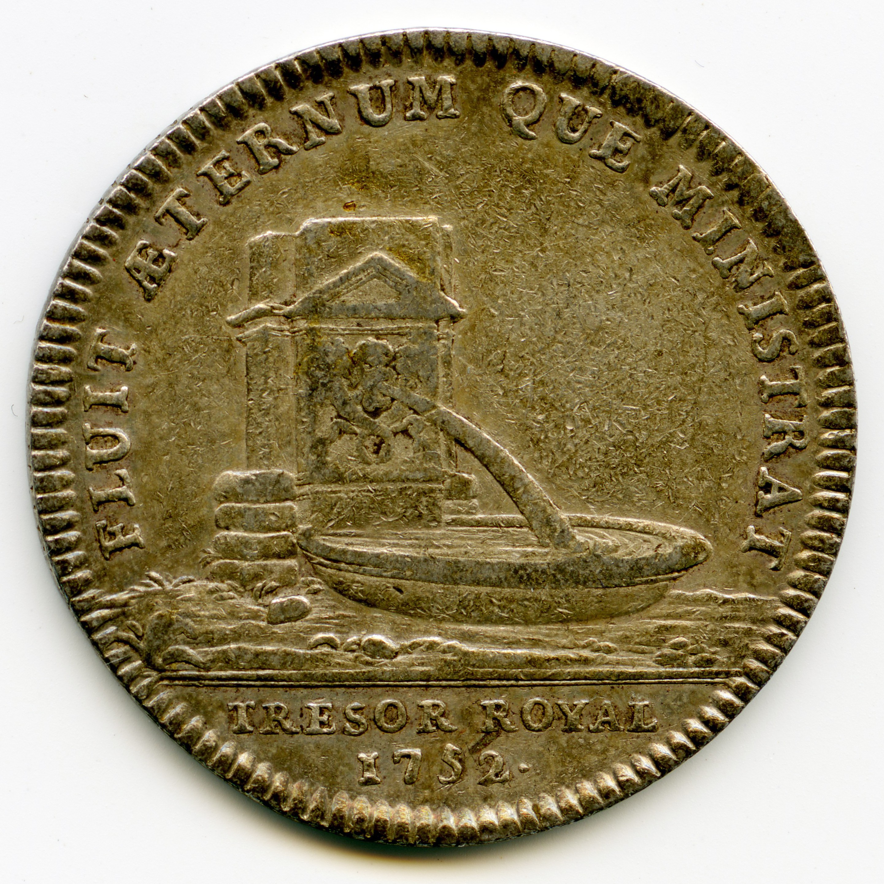 Jeton - Louis XV - 1752 revers Jeton - Louis XV - 1752 revers
