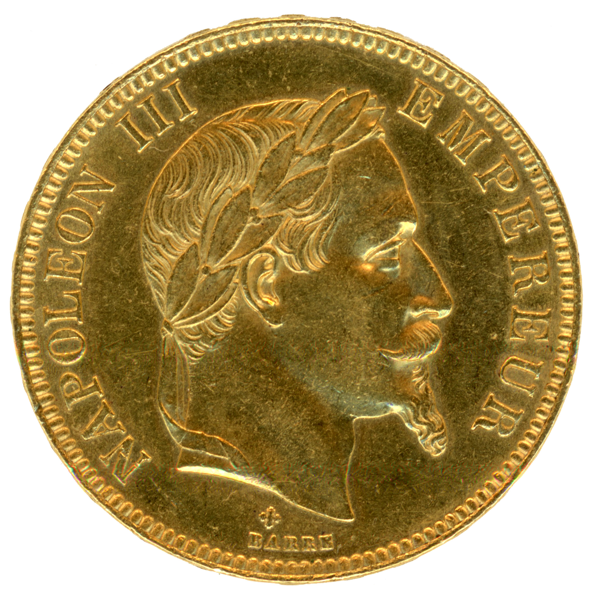 Napoléon III - 100 Francs - 1869 BB avers Napoléon III - 100 Francs - 1869 BB avers