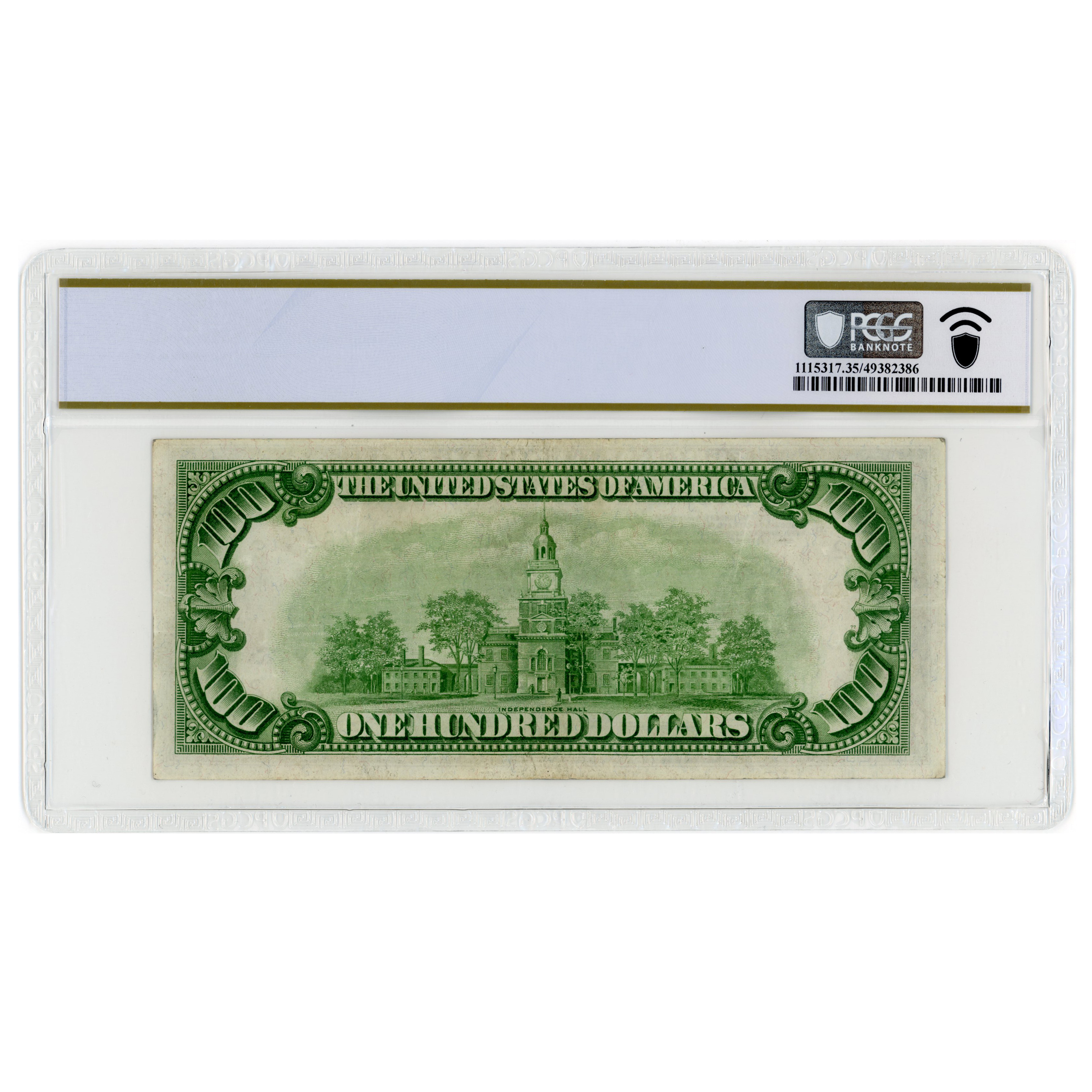 USA - 100 Dollars "LGS" - 1934 revers USA - 100 Dollars "LGS" - 1934 revers
