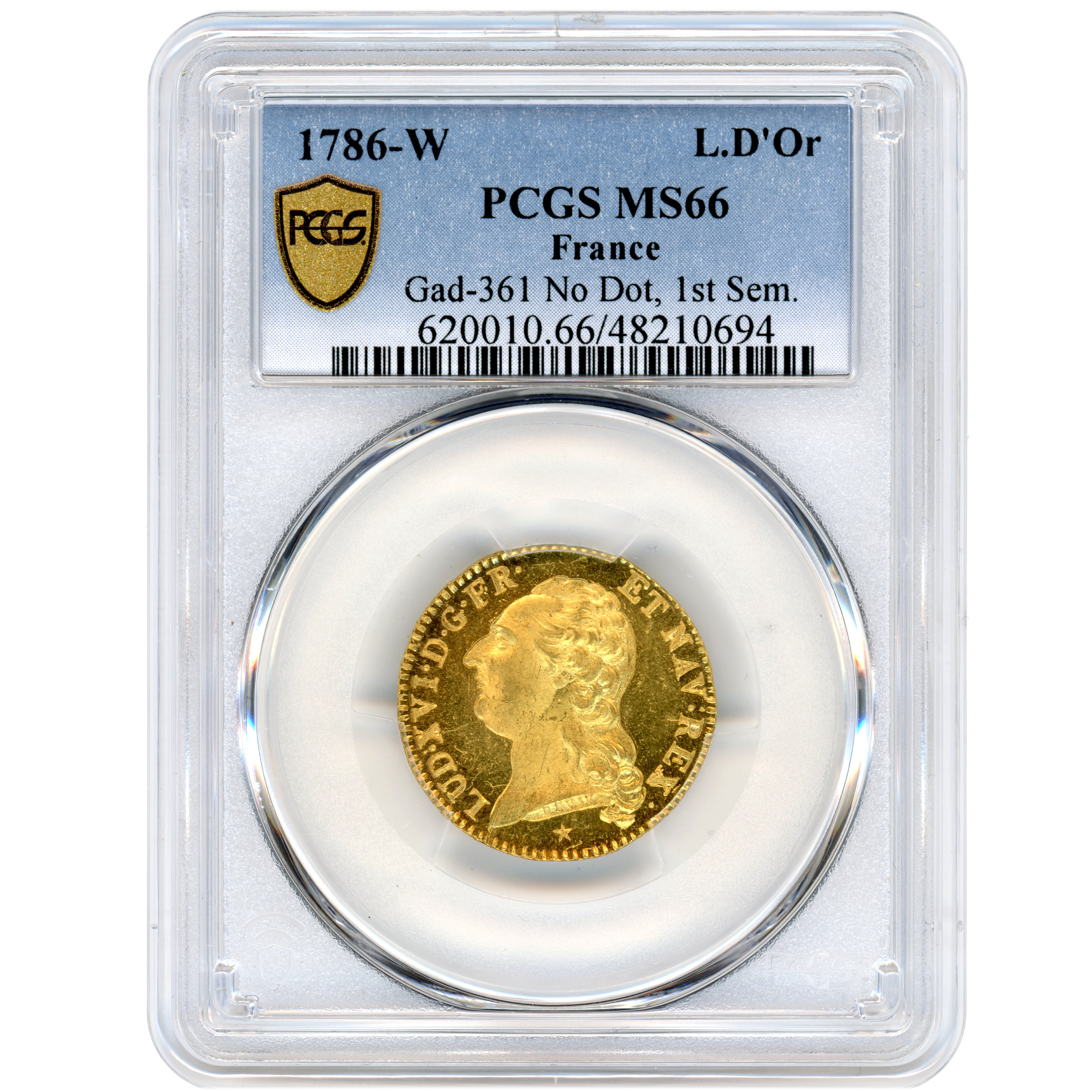 Louis XVI - Louis d'or à la tête nue - 1786 W avers Louis XVI - Louis d'or à la tête nue - 1786 W avers