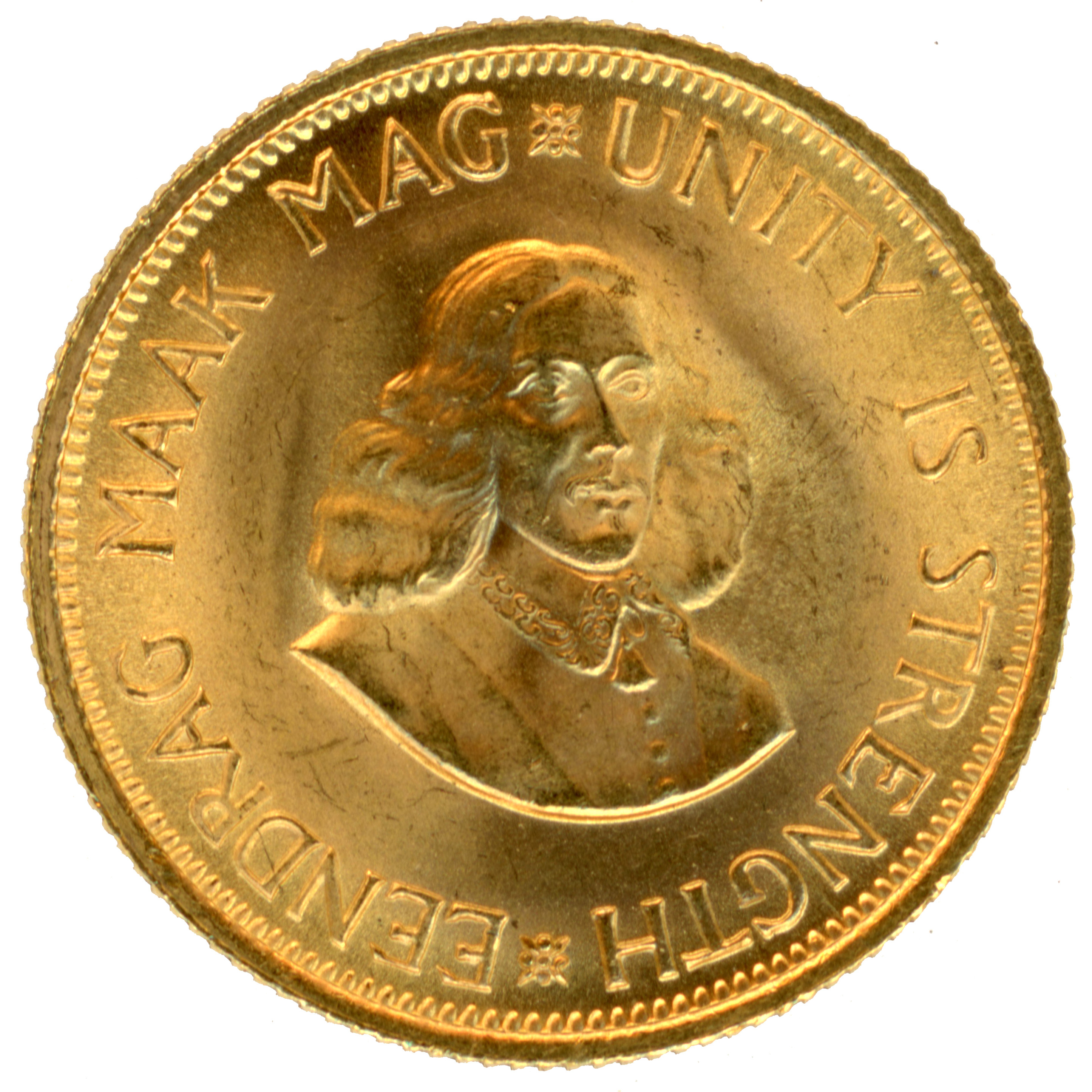 Afrique du Sud - 2 Rand Springbok - 1965 avers Afrique du Sud - 2 Rand Springbok - 1965 avers