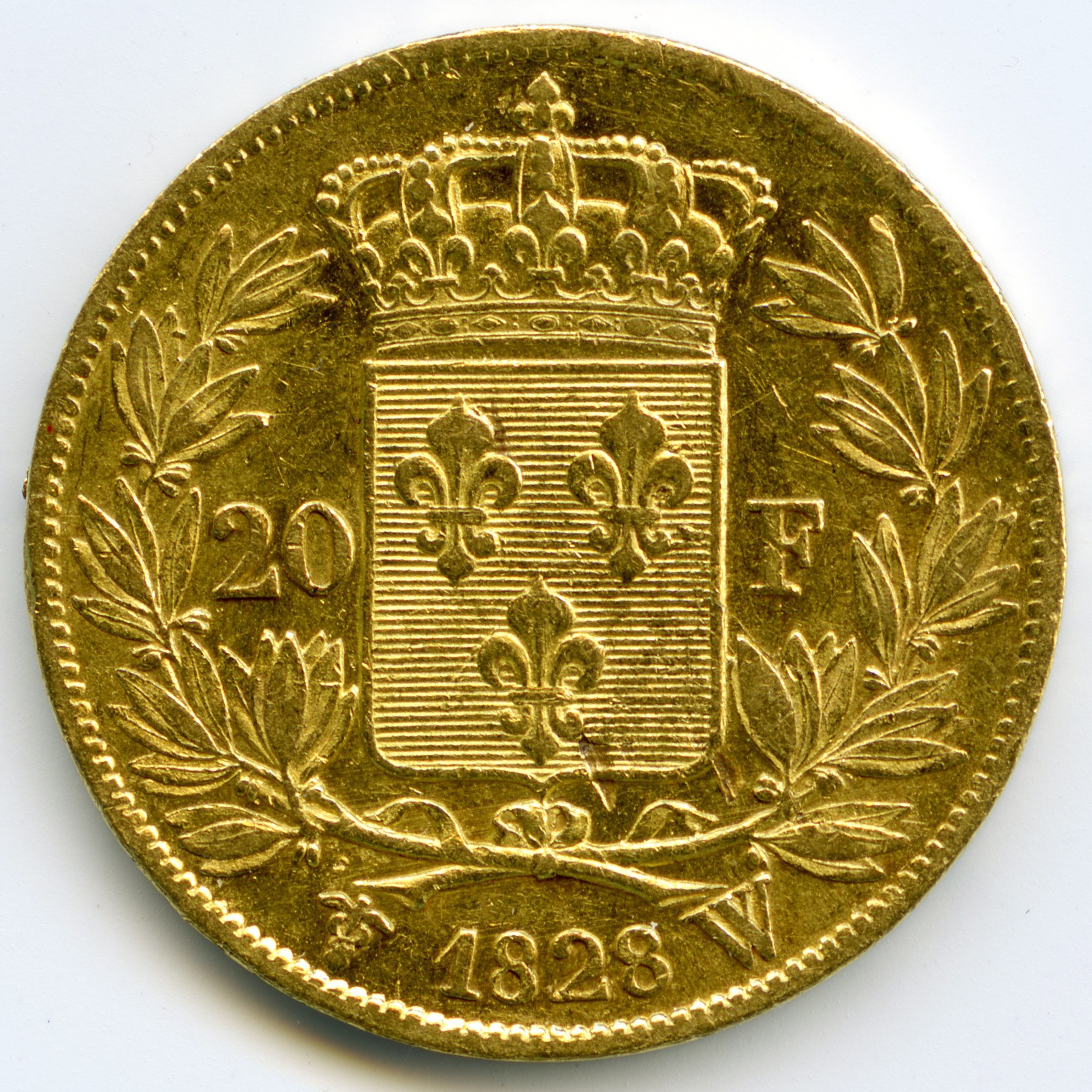 Charles X - 20 Francs - 1828 W revers