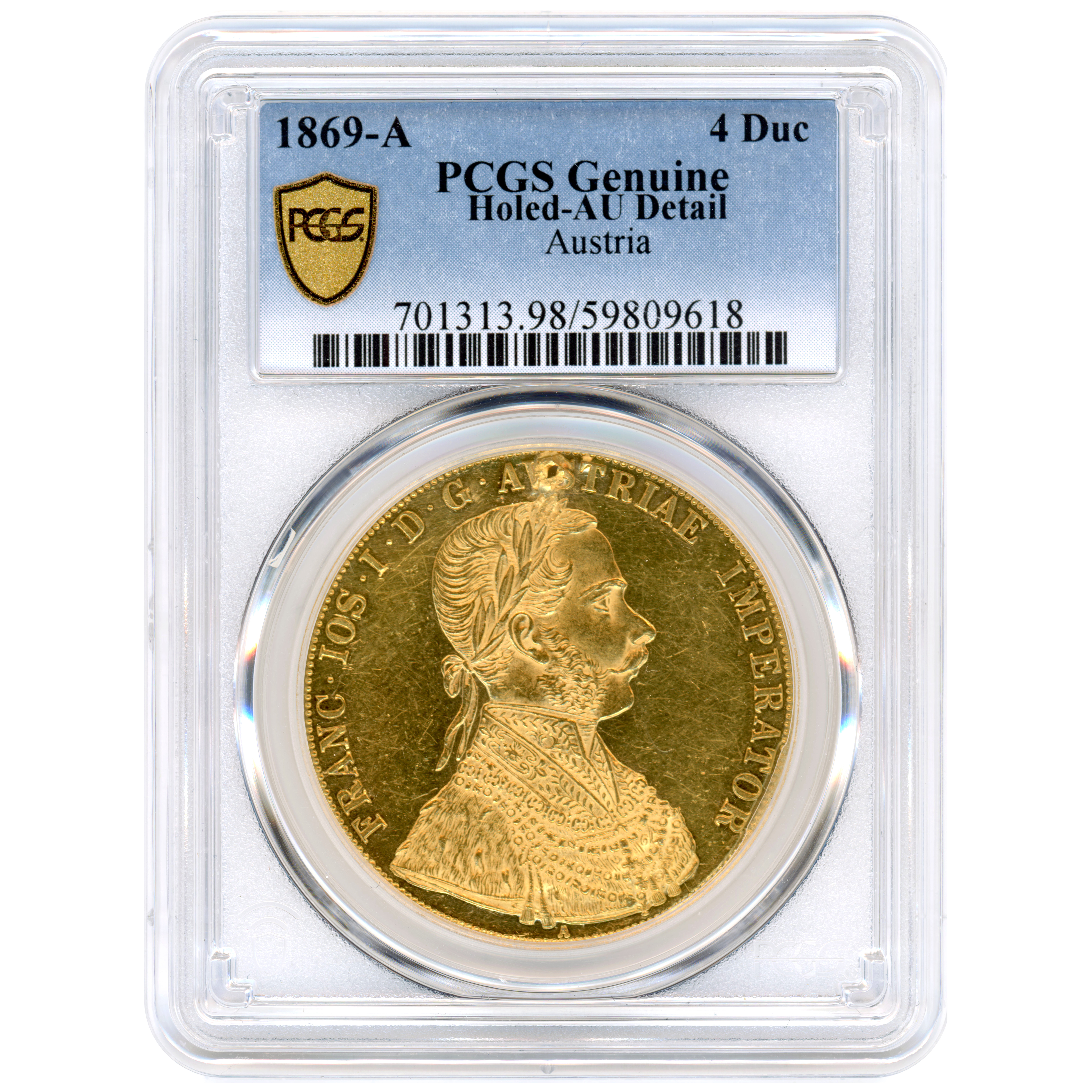 Autriche - 4 Ducats - 1869 A avers Autriche - 4 Ducats - 1869 A avers