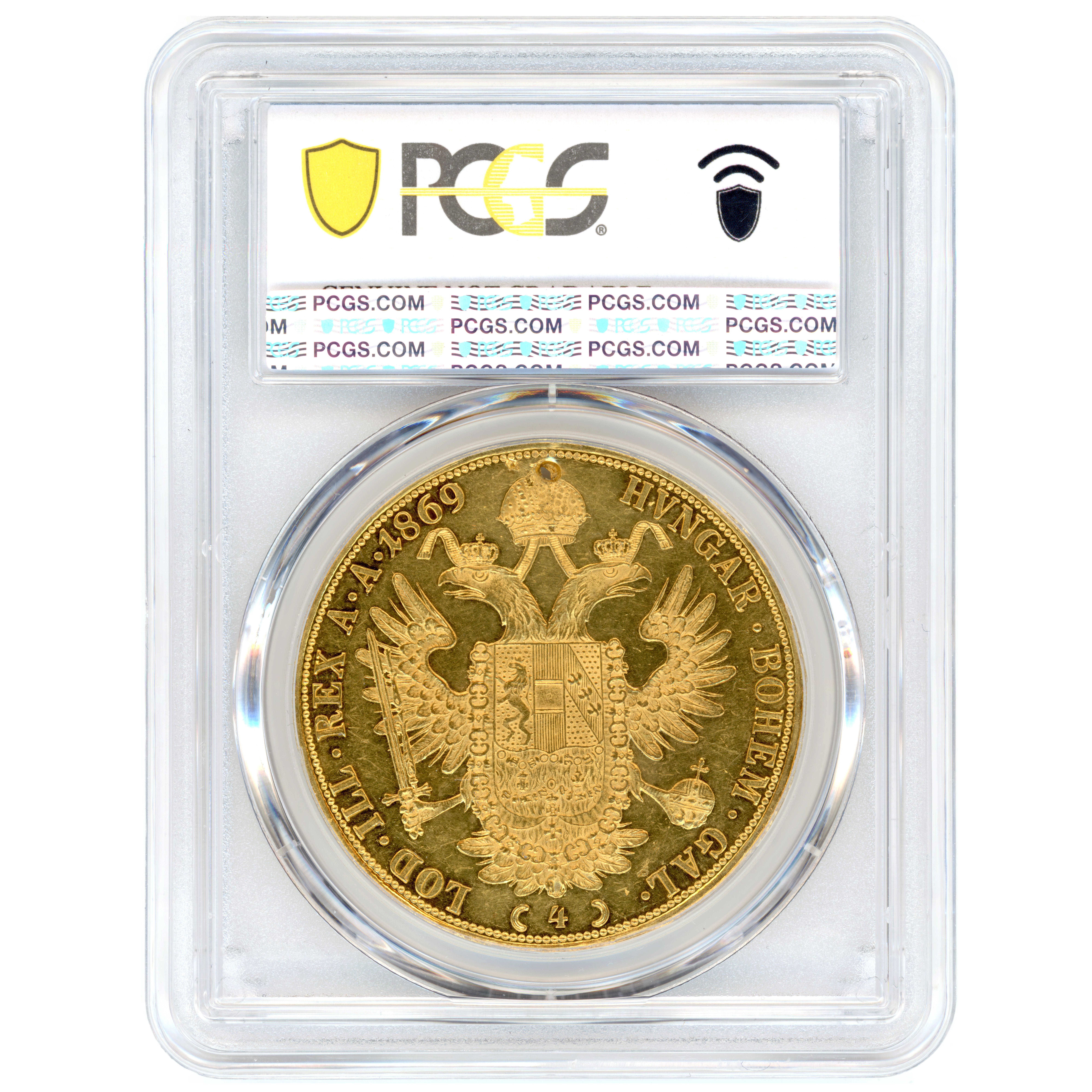 Autriche - 4 Ducats - 1869 A revers Autriche - 4 Ducats - 1869 A revers