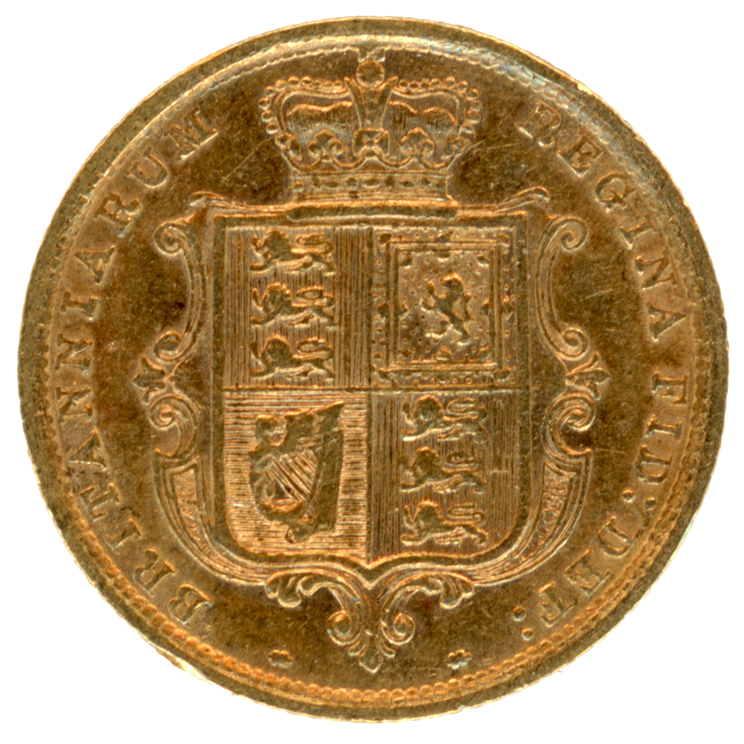 Grande-Bretagne - 1/2 Souverain - 1884 revers Grande-Bretagne - 1/2 Souverain - 1884 revers