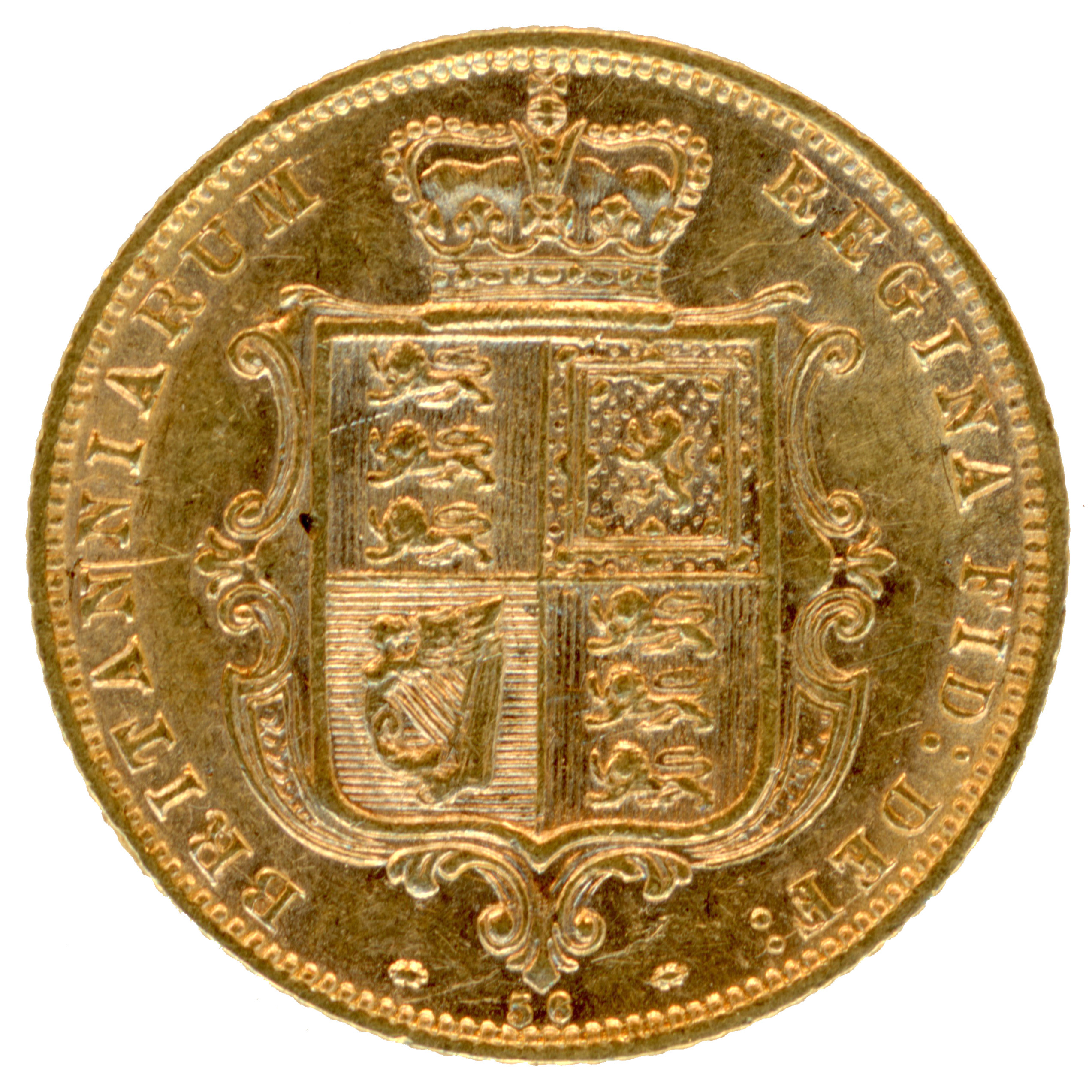 Grande-Bretagne - 1/2 Souverain - 1877 revers Grande-Bretagne - 1/2 Souverain - 1877 revers