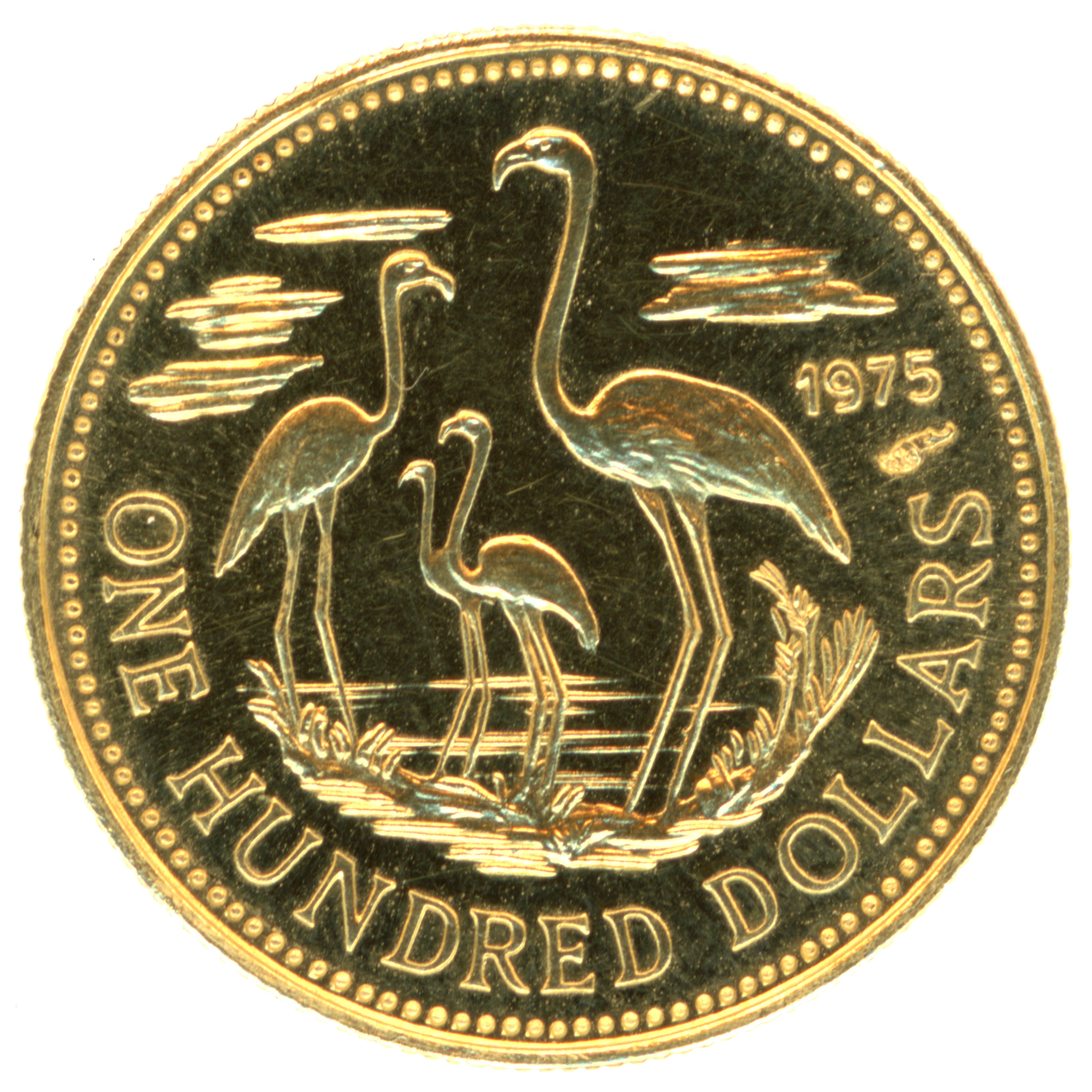 Bahamas - 100 Dollars - 1975 revers Bahamas - 100 Dollars - 1975 revers