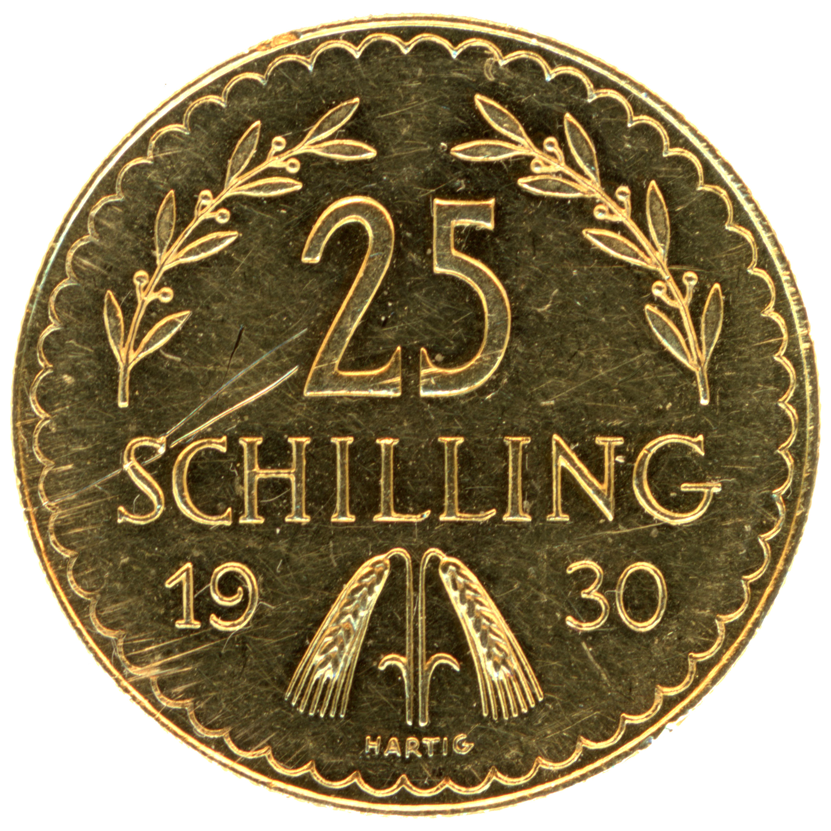 Autriche - 25 Schilling - 1930 revers Autriche - 25 Schilling - 1930 revers