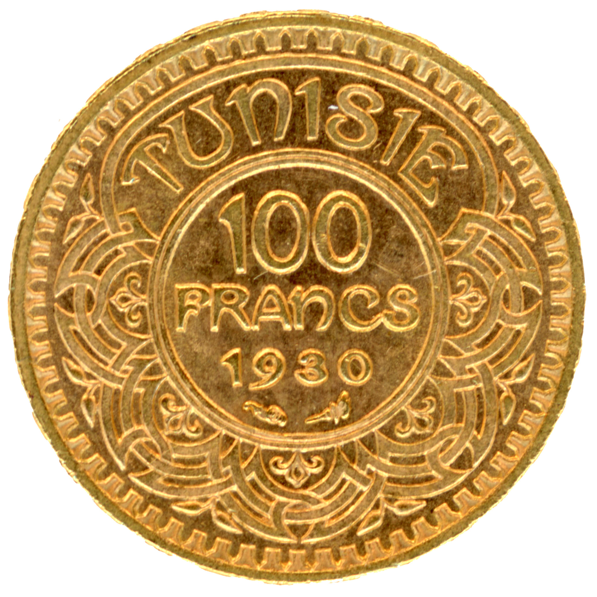 Tunisie - Protectorat français - 100 Francs - 1930 revers