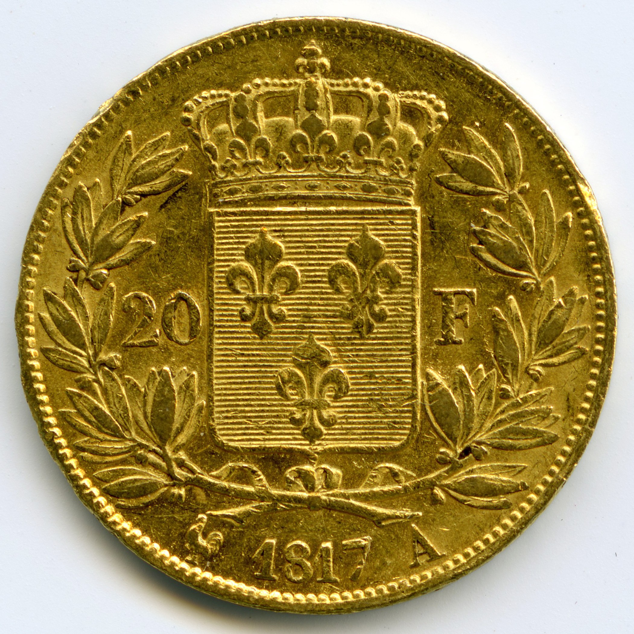 Louis XVIII - 20 Francs - 1817 A revers