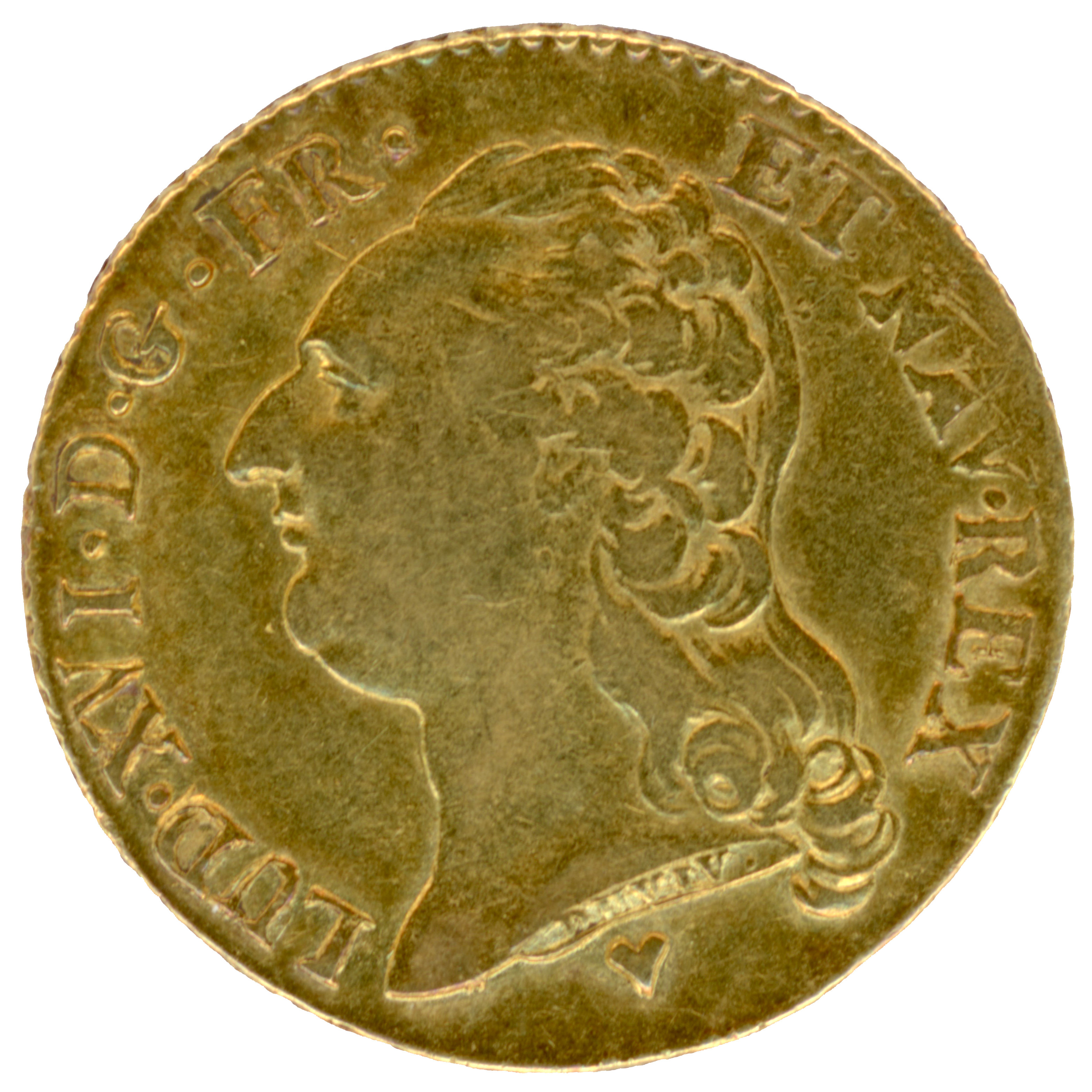 Louis XVI - Louis d'or à la tête nue - 1786 BB avers