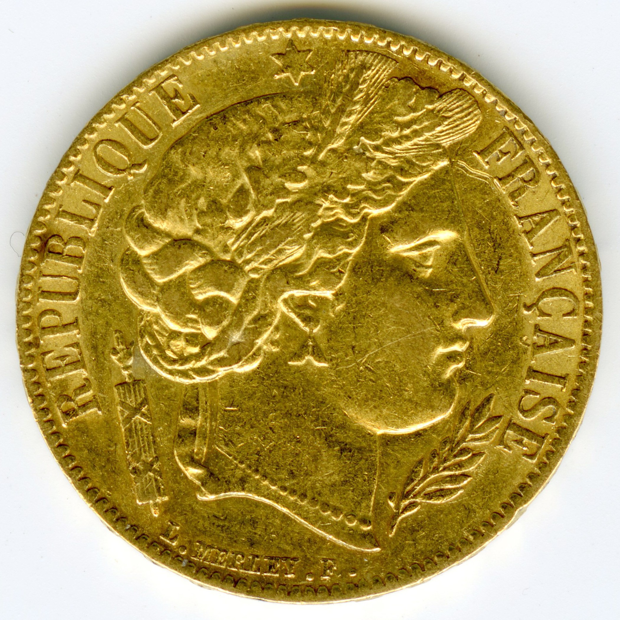20 Francs - Cérès - 1850 A avers