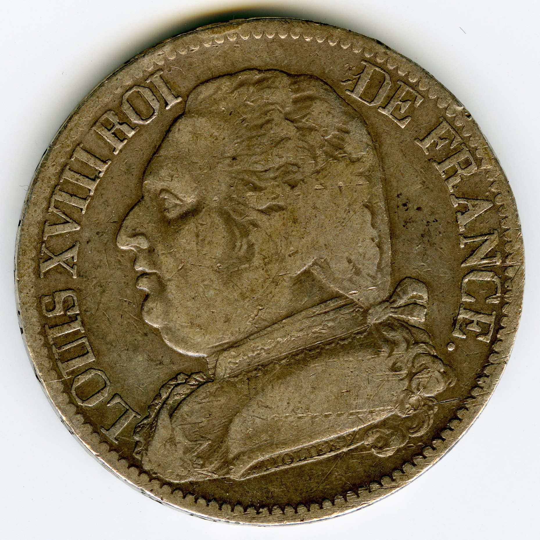 Louis XVIII - 5 Francs - 1815 B avers