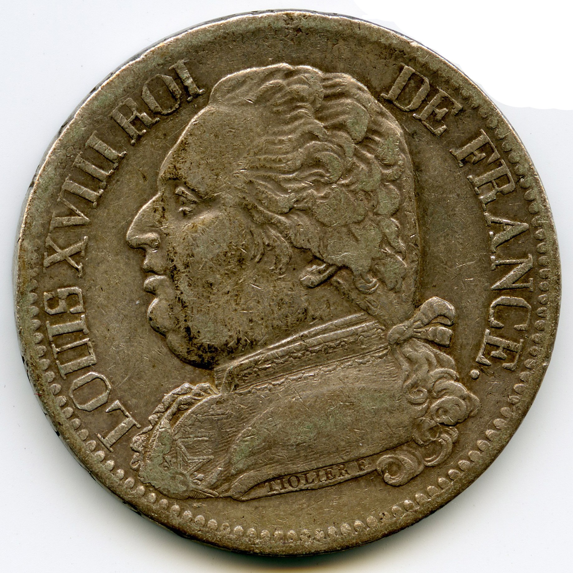 Louis XVIII - 5 Francs - 1814 M avers Louis XVIII - 5 Francs - 1814 M avers