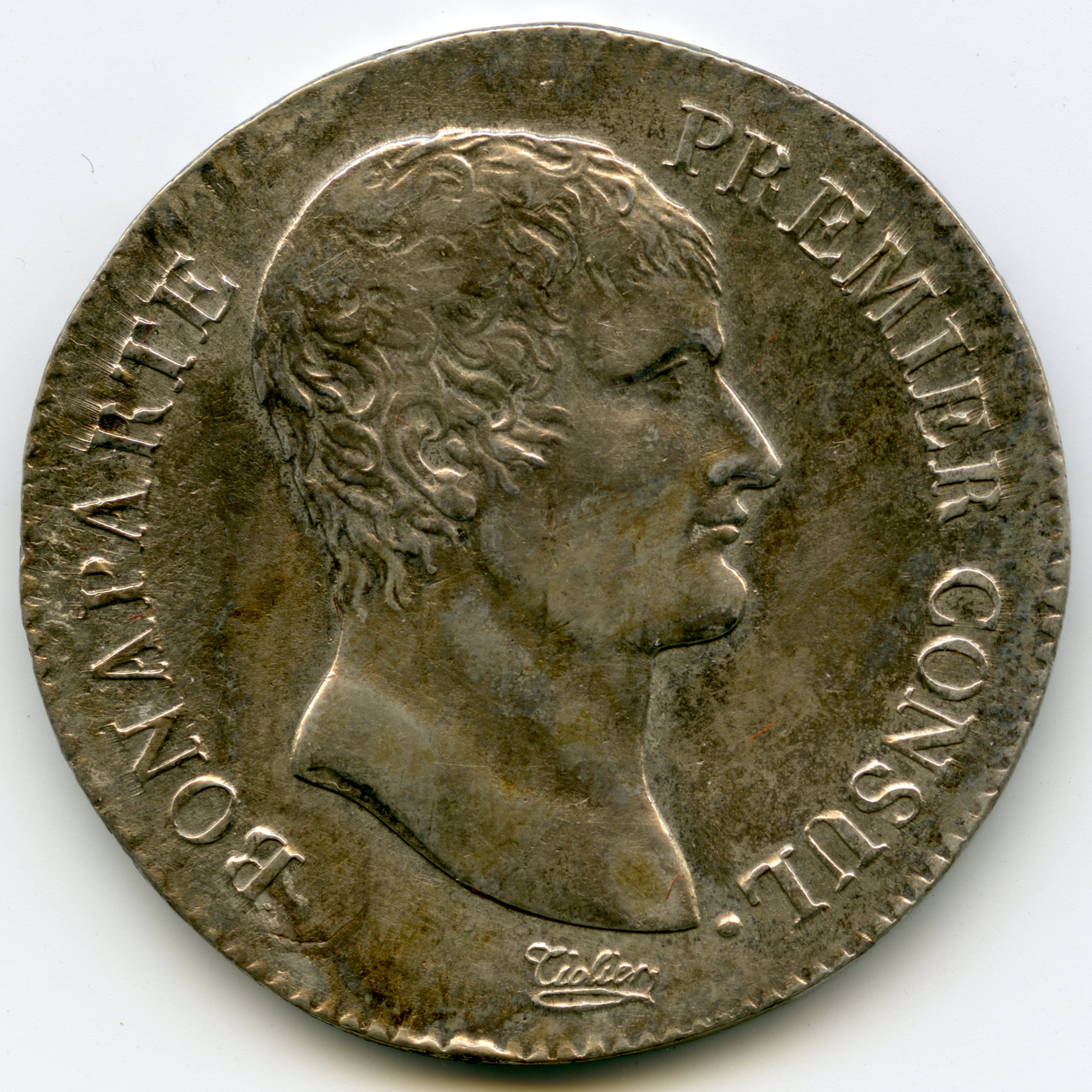 Le Consulat - 5 Francs - An 12 - Toulouse avers Le Consulat - 5 Francs - An 12 - Toulouse avers