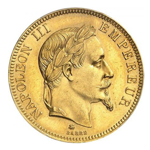 Napoléon III - 100 Francs - 1862 A avers