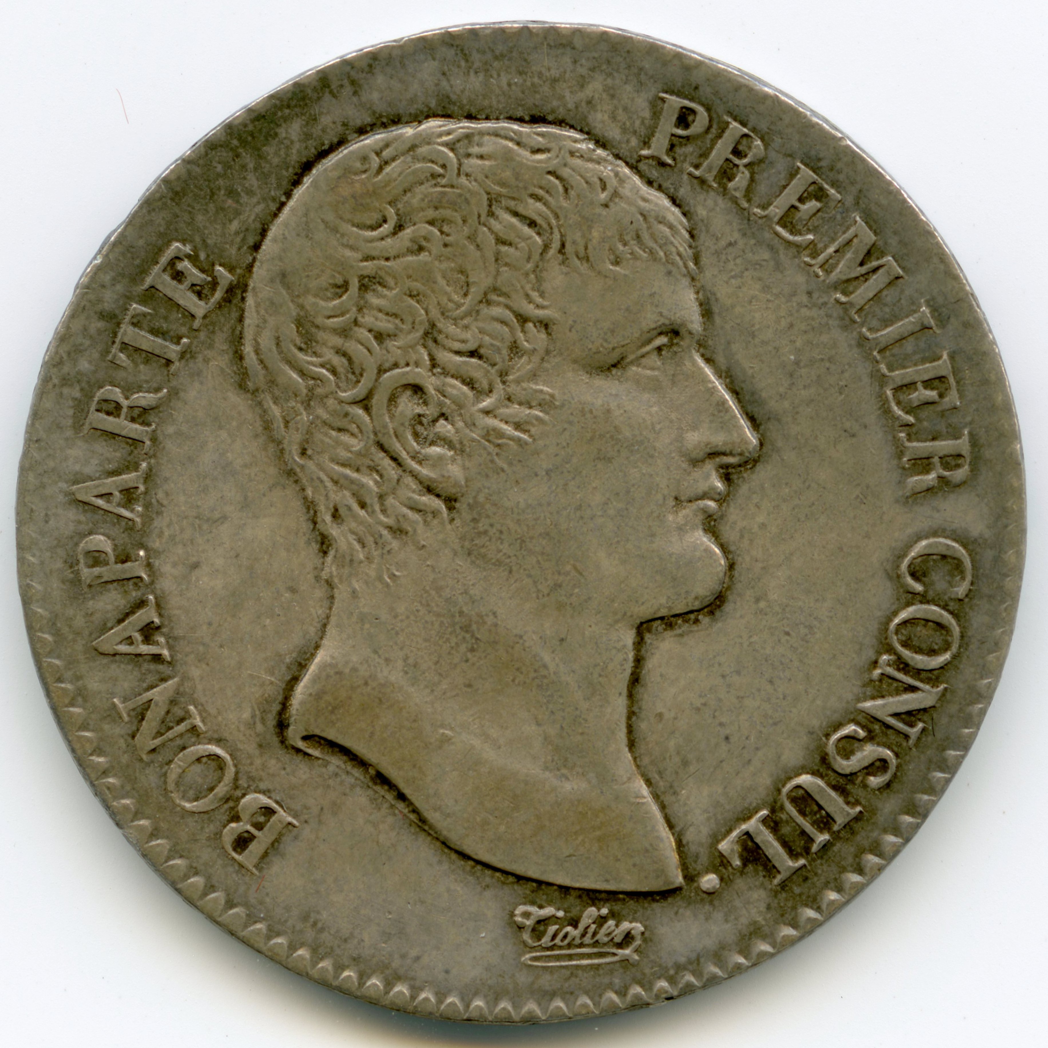 Le Consulat - 5 Francs - An 12 - Paris avers Le Consulat - 5 Francs - An 12 - Paris avers
