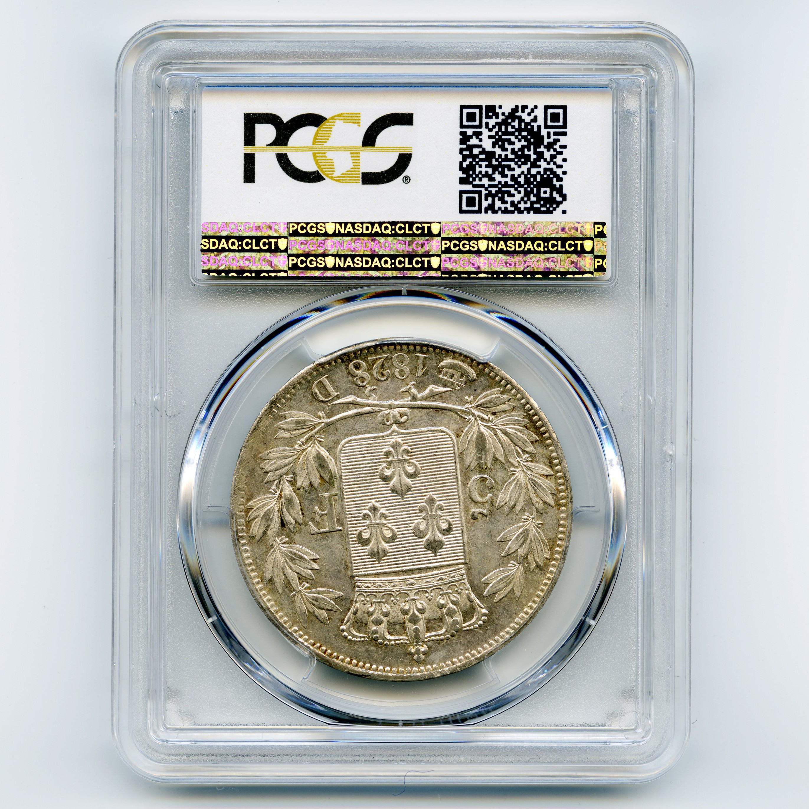 Charles X - 5 Francs - 1828 D revers