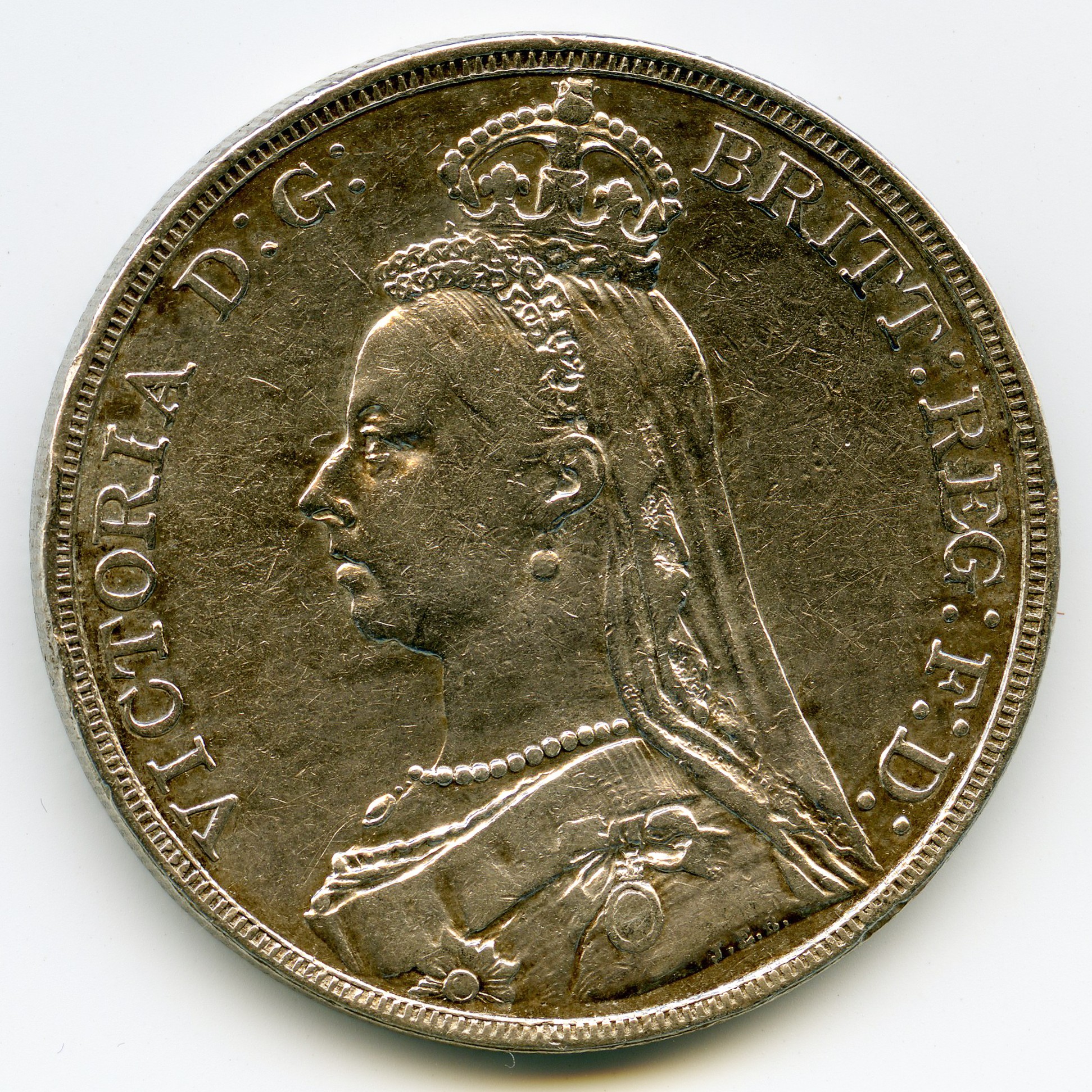 Grande-Bretagne - 1 Crown - 1890 avers
