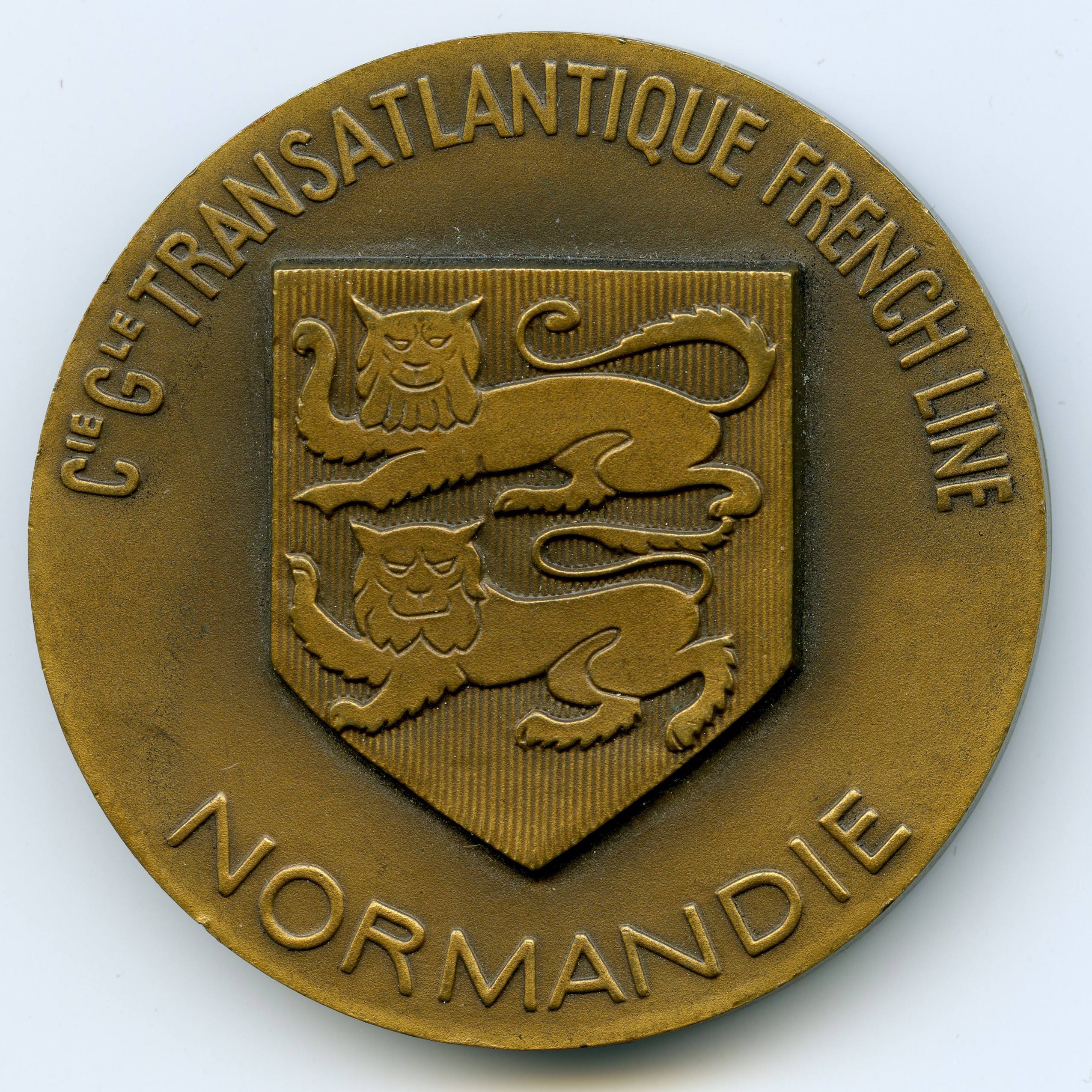 Le Normandie - Médaille Bronze - 1935 revers Le Normandie - Médaille Bronze - 1935 revers