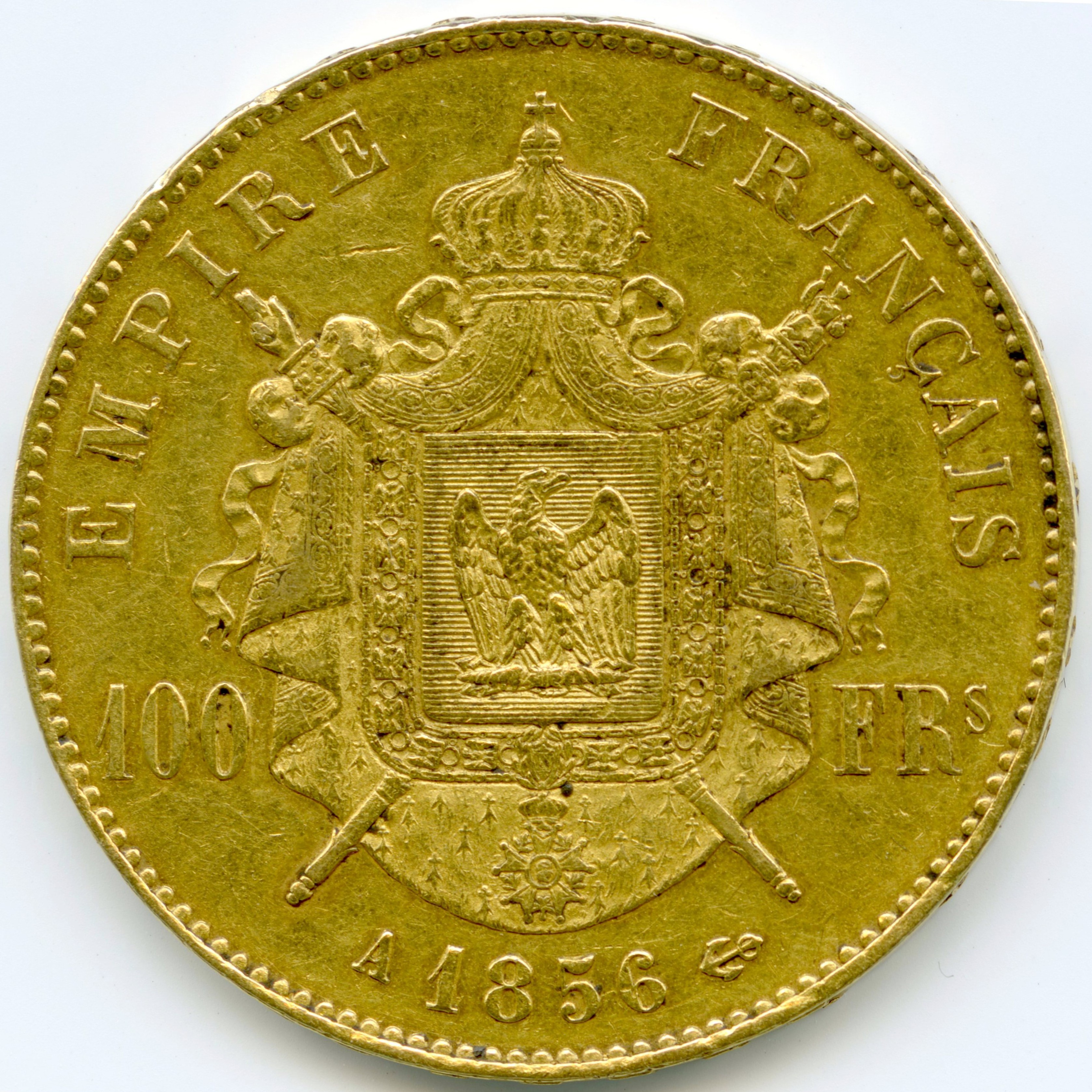 Napoléon III - 100 Francs - 1856 A revers