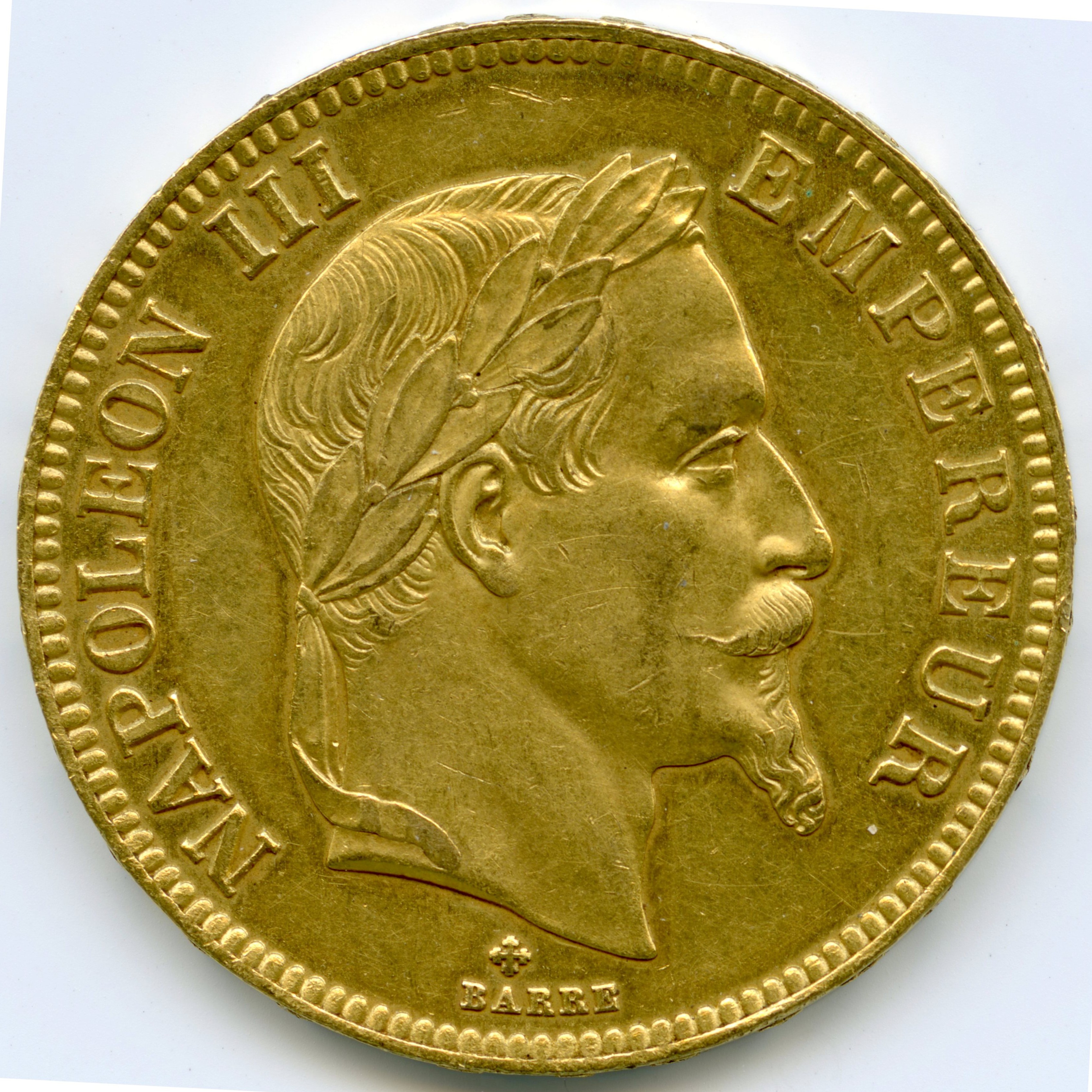 Napoléon III - 100 Francs - 1862 BB avers Napoléon III - 100 Francs - 1862 BB avers