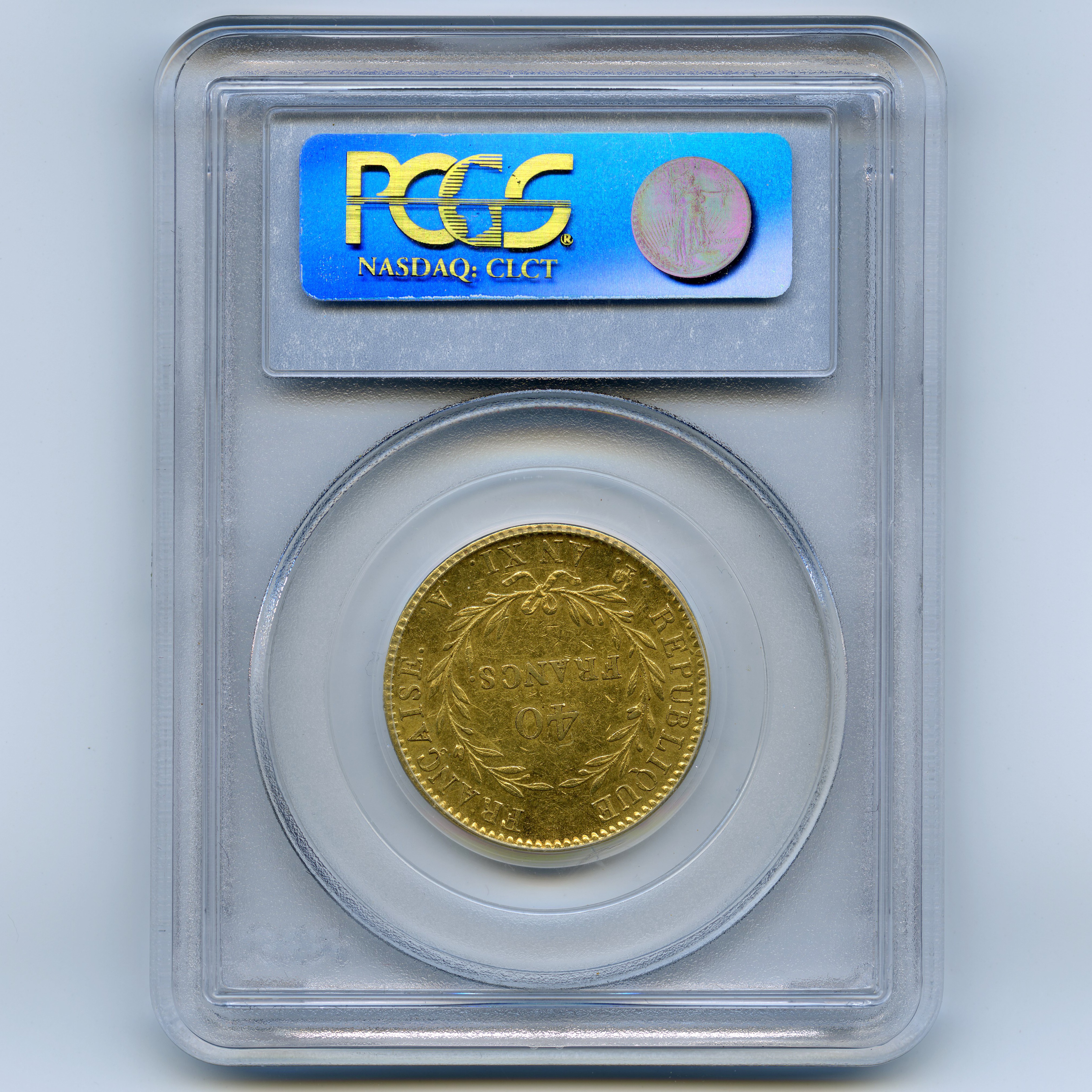 Bonaparte - 40 Francs - l'An XI A revers Bonaparte - 40 Francs - l'An XI A revers